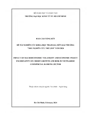 Impact of macroeconomic volatility and economic policy uncertainty on credit growth and risk in vietnamese commercial banking sector