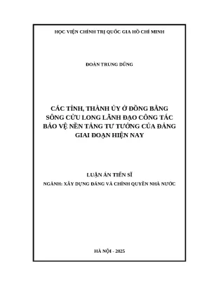 Luận án ncs đoàn trung dũng