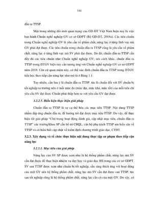 Luận án tiến sĩ quản lý giáo dục quản lí thực tập sư phạm trong đào tạo giáo viên tiểu học phần 2