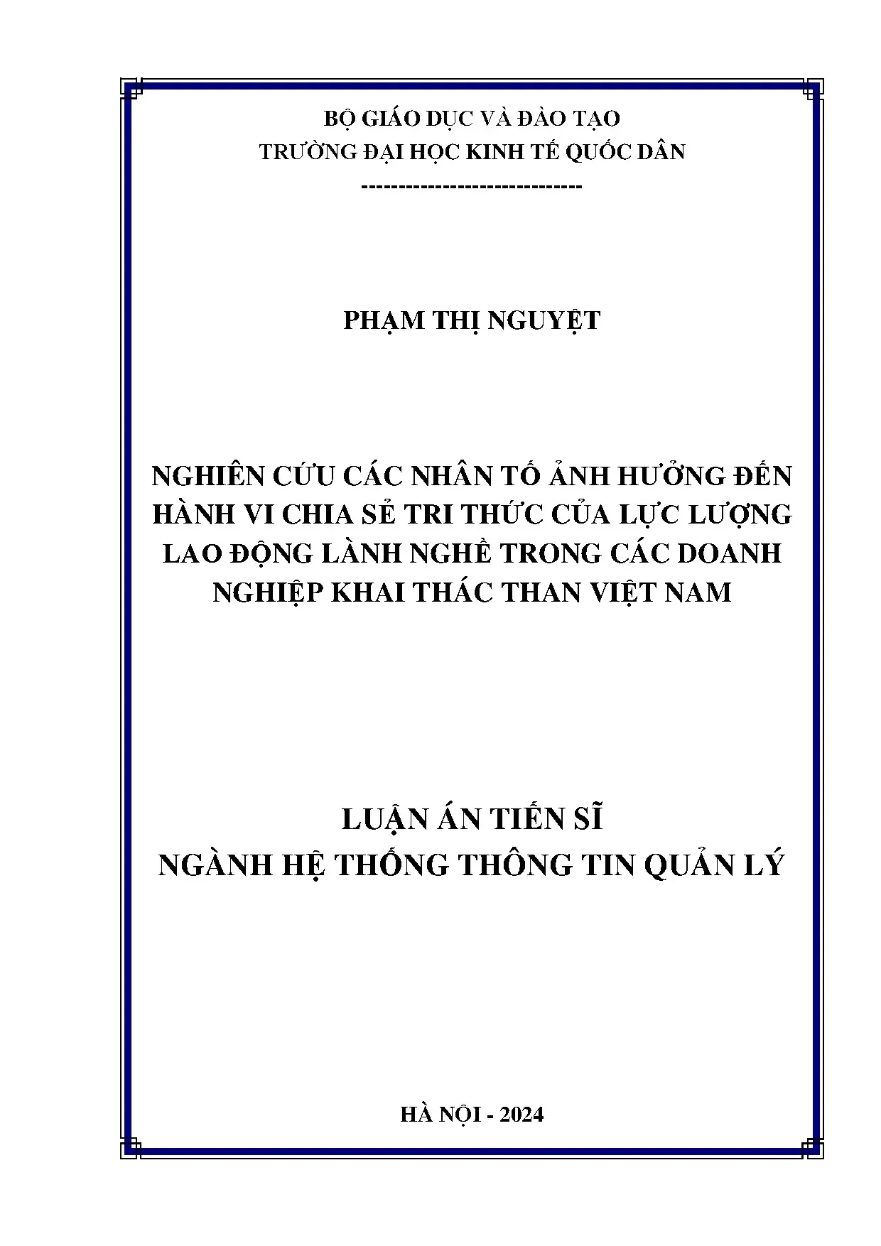 Chia sẻ tri thức lực lượng lao động lành nghề khai thác than