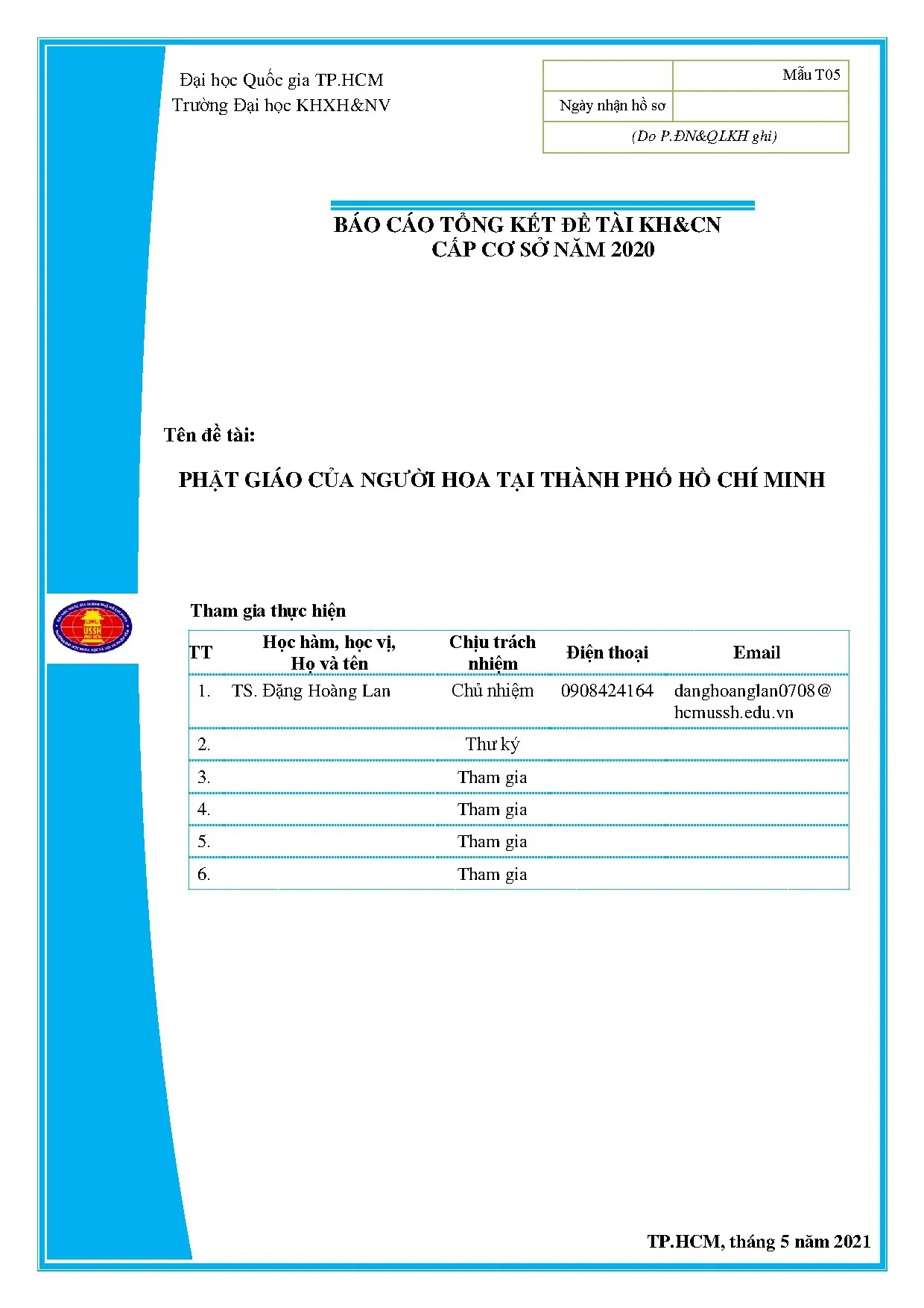 Phật giáo của người Hoa tại TP.HCM - Nghiên cứu nhân học
