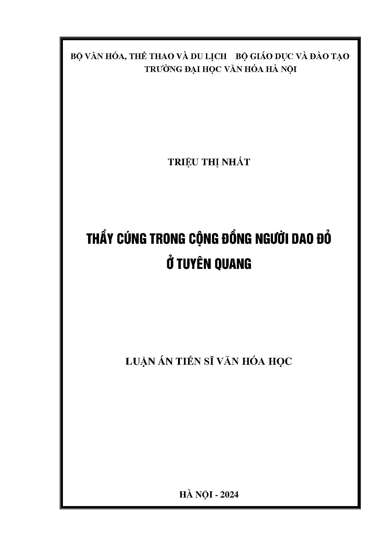 Thầy cúng trong cộng đồng người Dao Đỏ ở Tuyên Quang