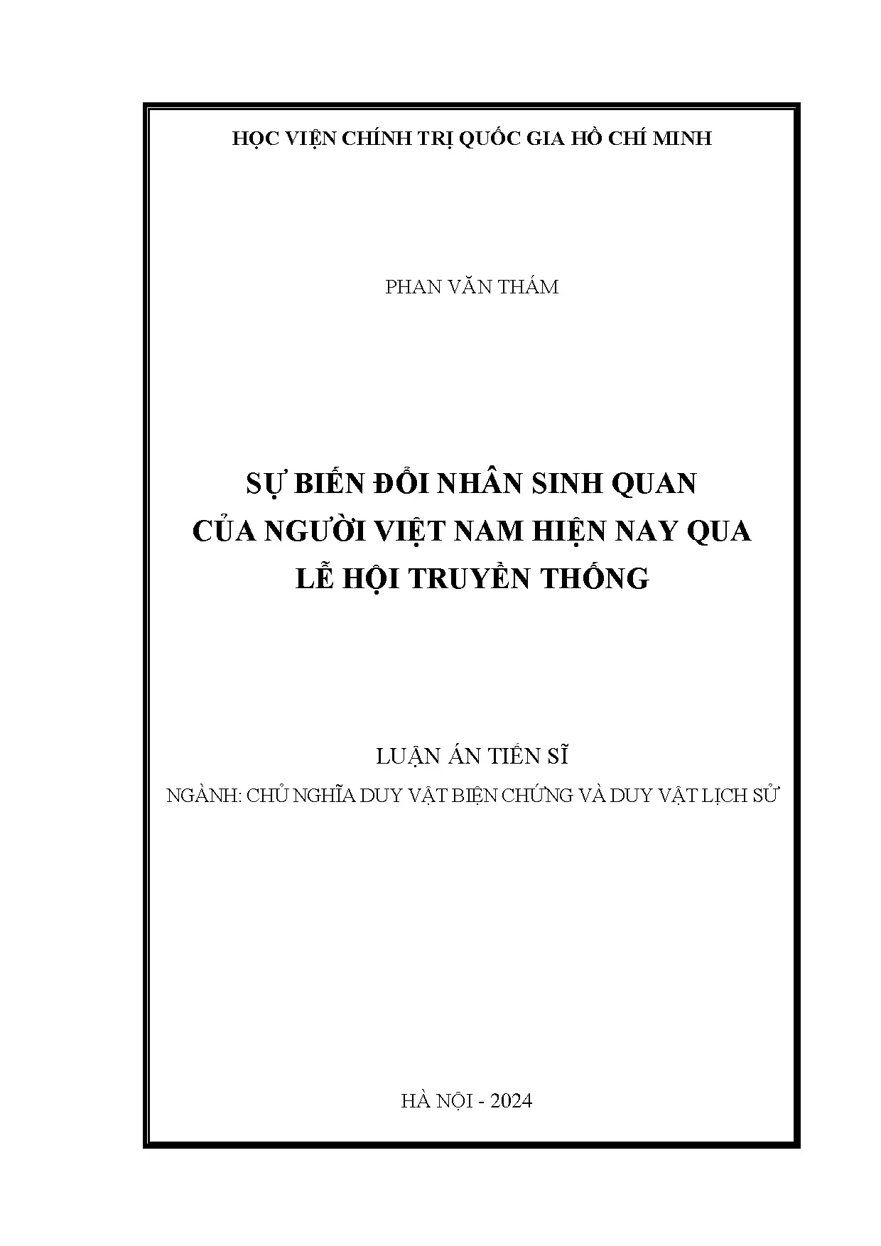 Biến đổi nhân sinh quan người Việt Nam qua lễ hội truyền thống