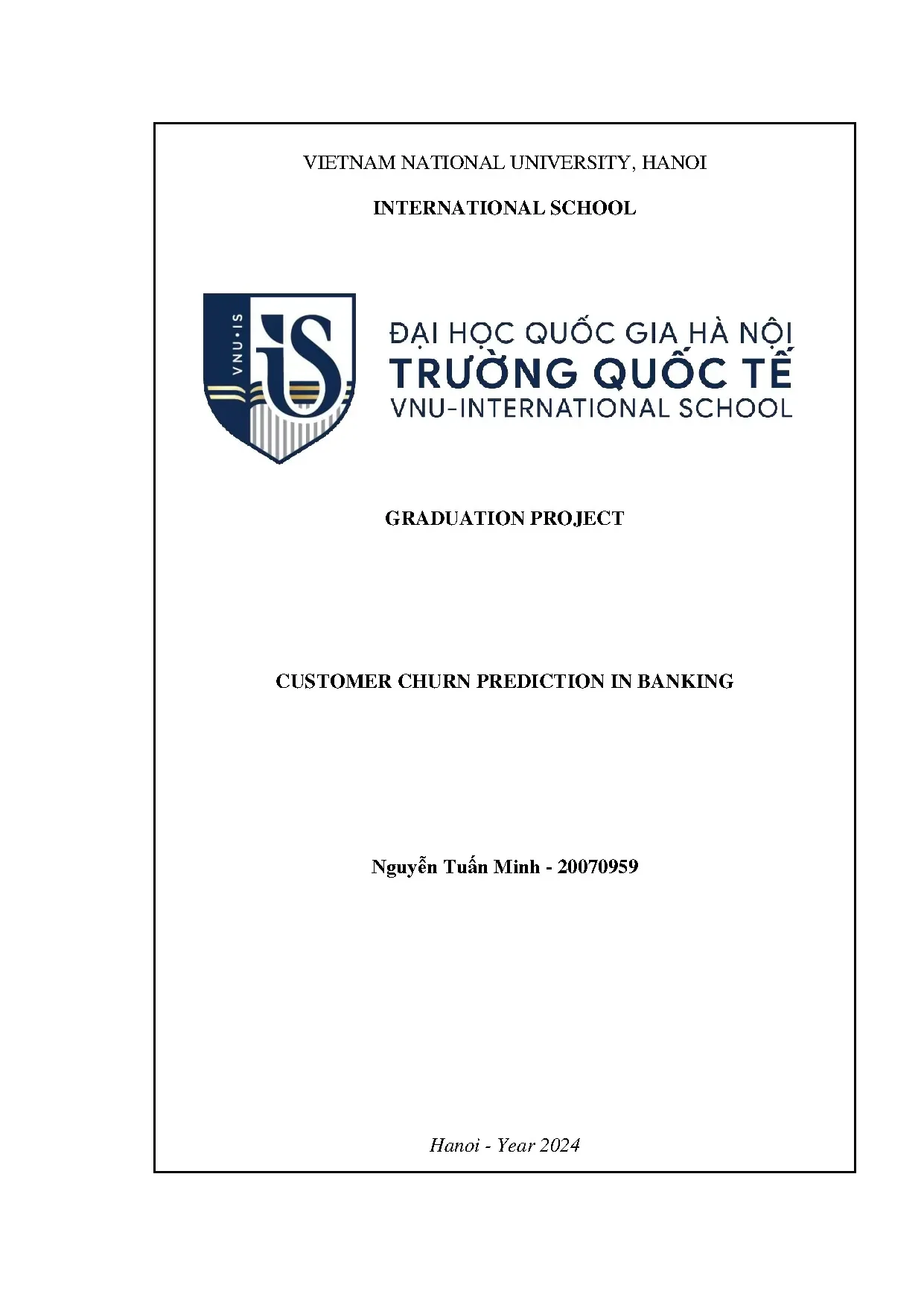 Dự đoán churn khách hàng trong ngân hàng bằng Machine Learning