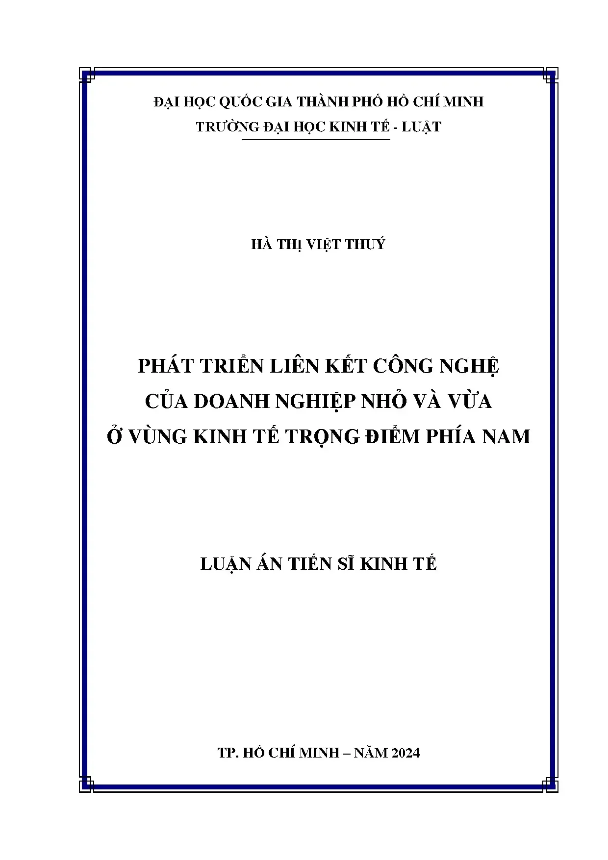 Phát triển liên kết công nghệ DNVV vùng kinh tế trọng điểm