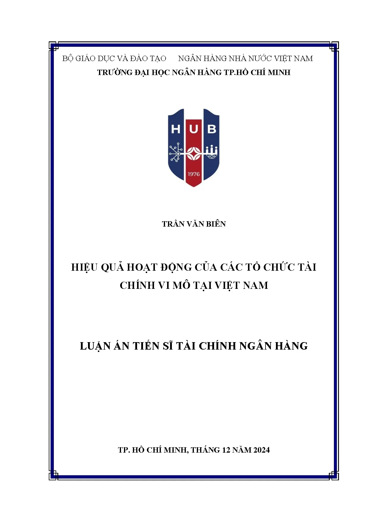 Hiệu quả hoạt động tổ chức tài chính vi mô Việt Nam