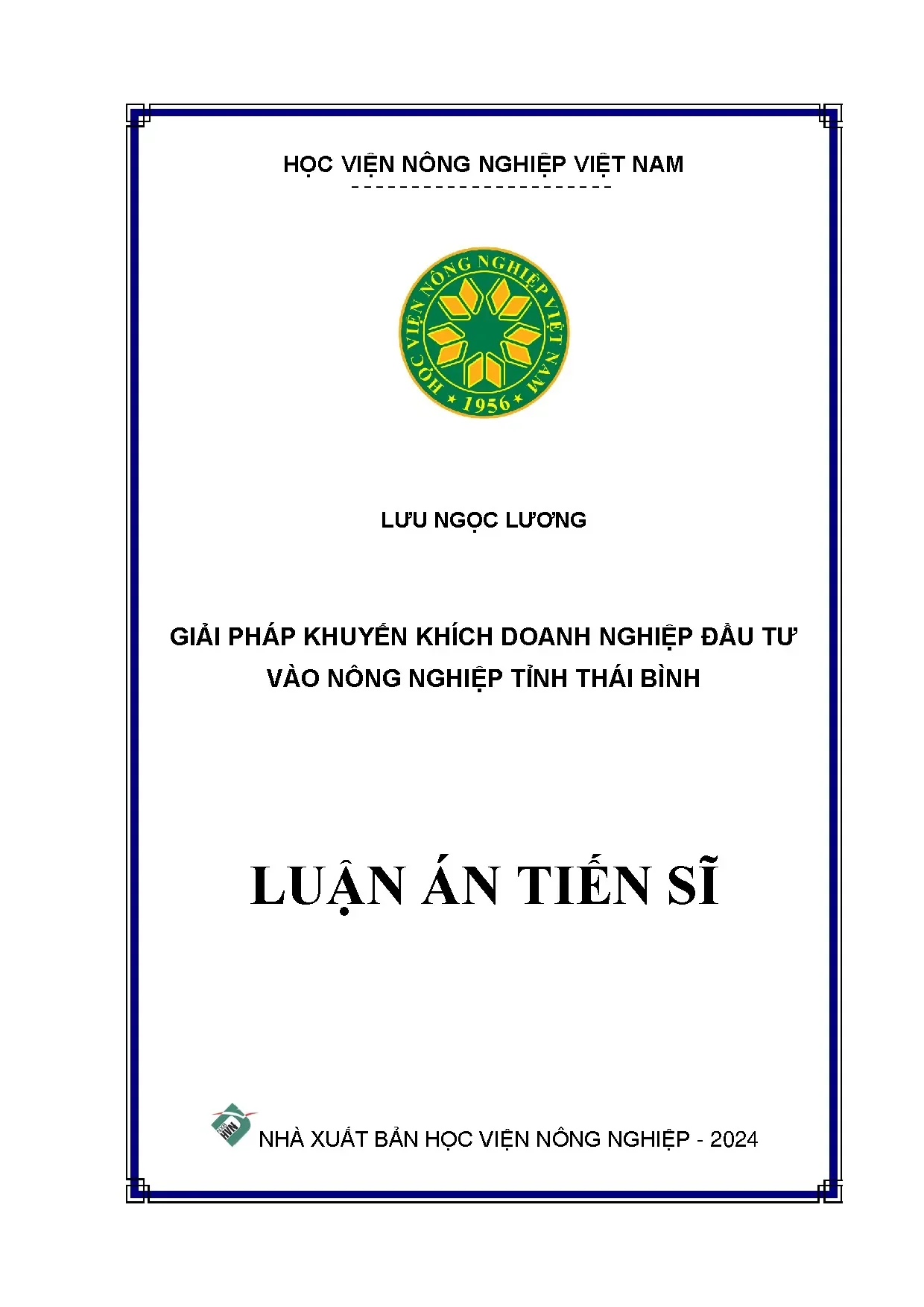 Giải pháp khuyến khích doanh nghiệp đầu tư nông nghiệp Thái Bình