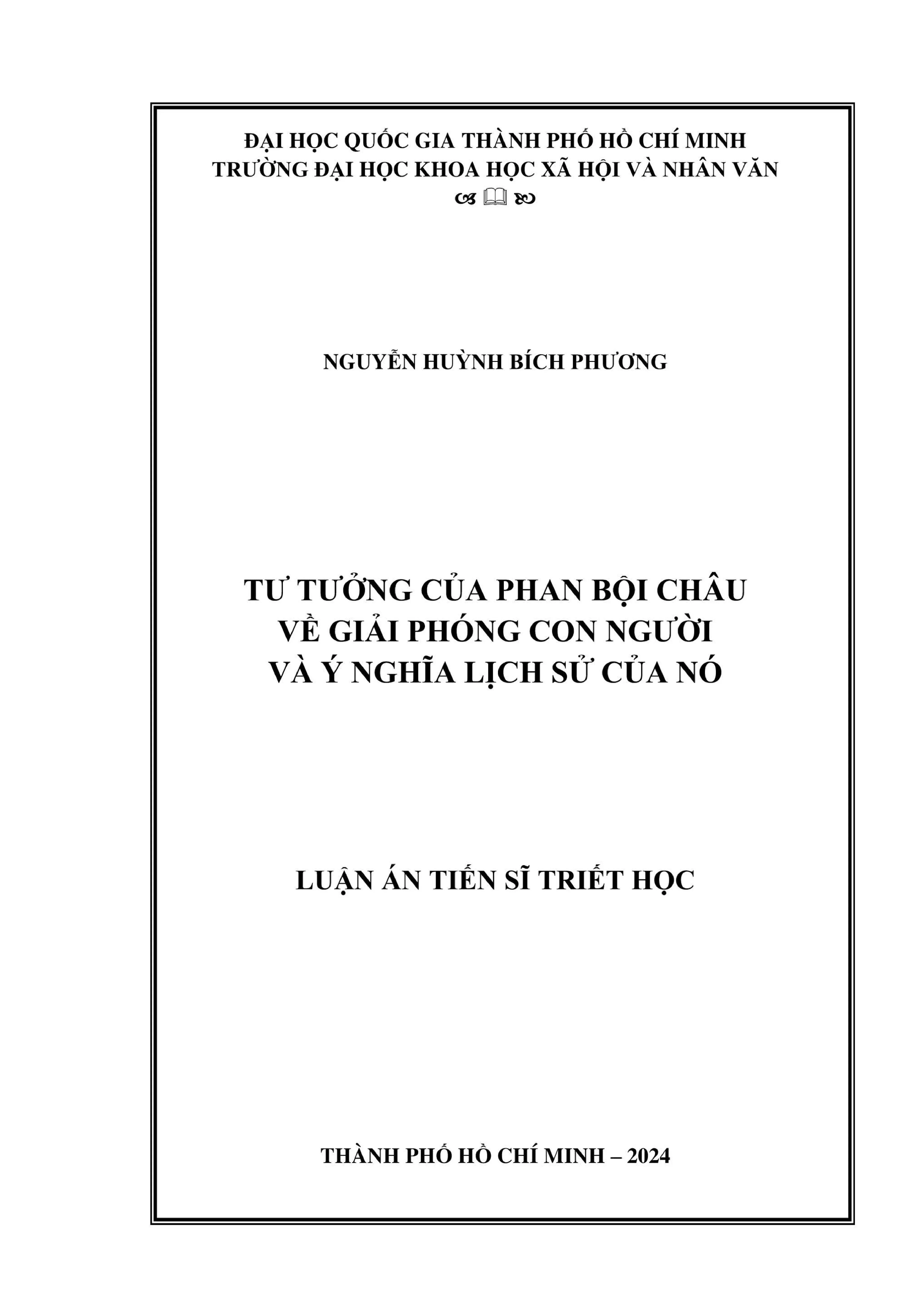 Tư tưởng Phan Bội Châu về giải phóng con người