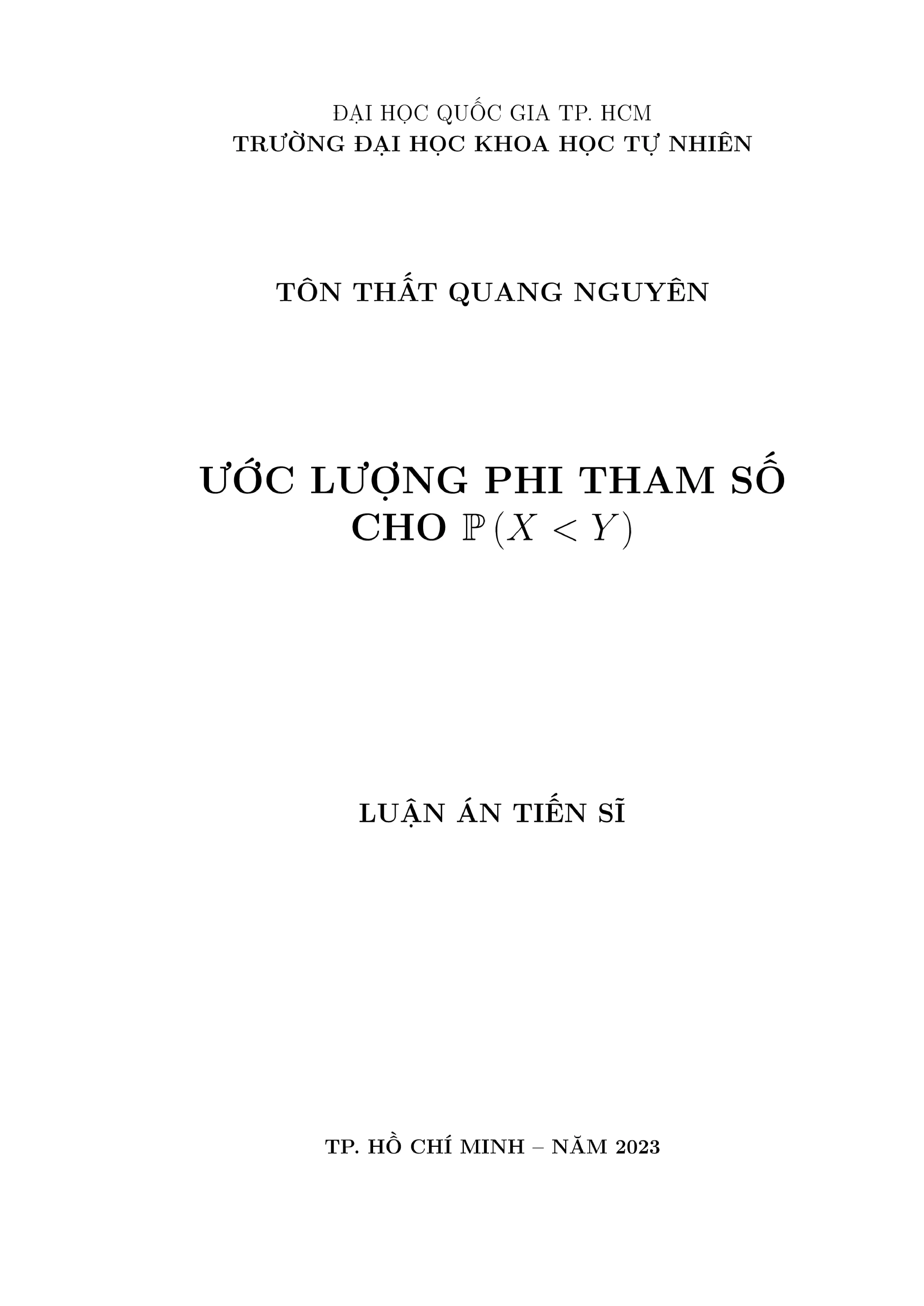 Ước lượng phi tham số cho P(X<Y) với dữ liệu nhiễu