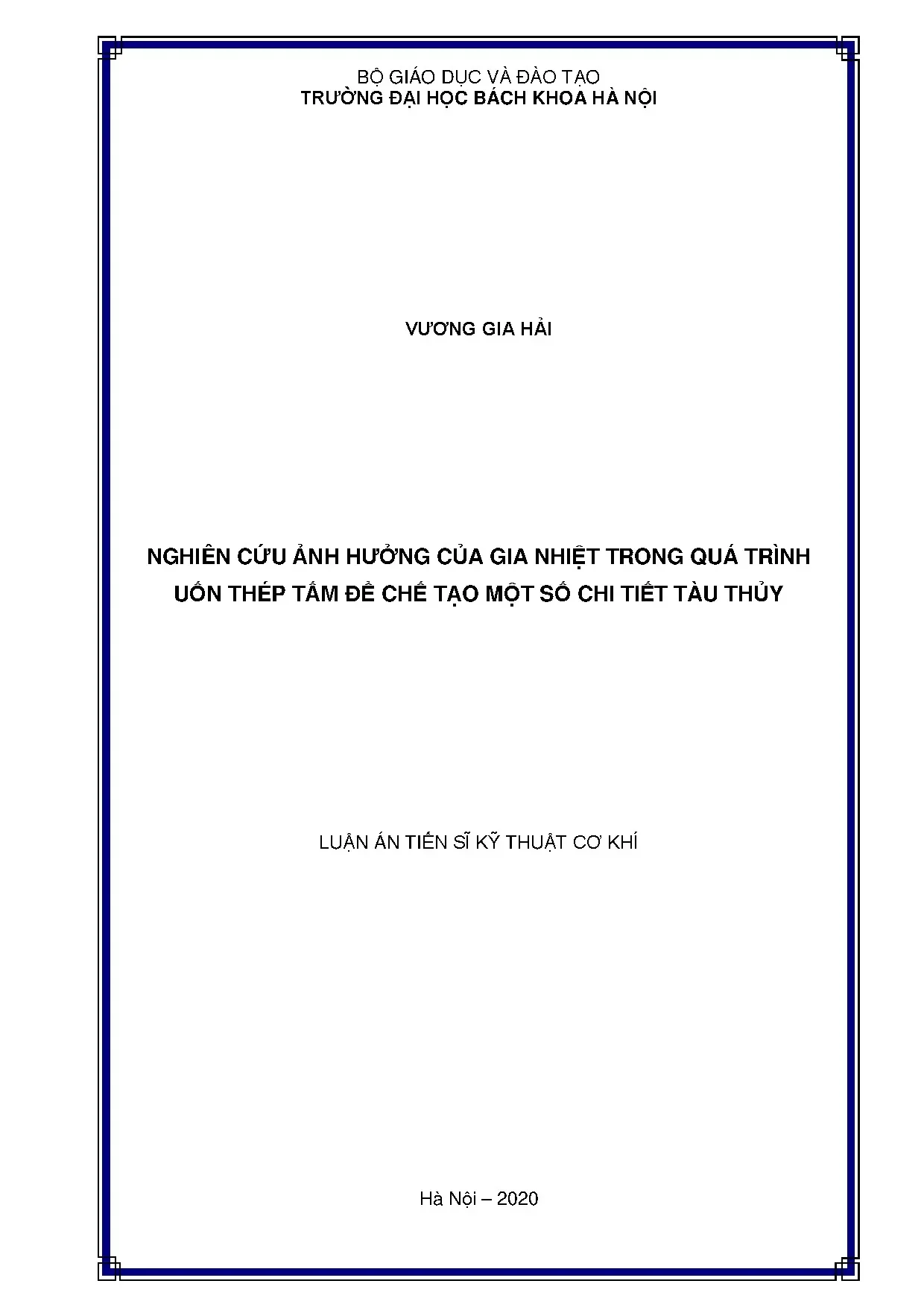Ảnh hưởng gia nhiệt trong uốn thép tấm chi tiết tàu thủy