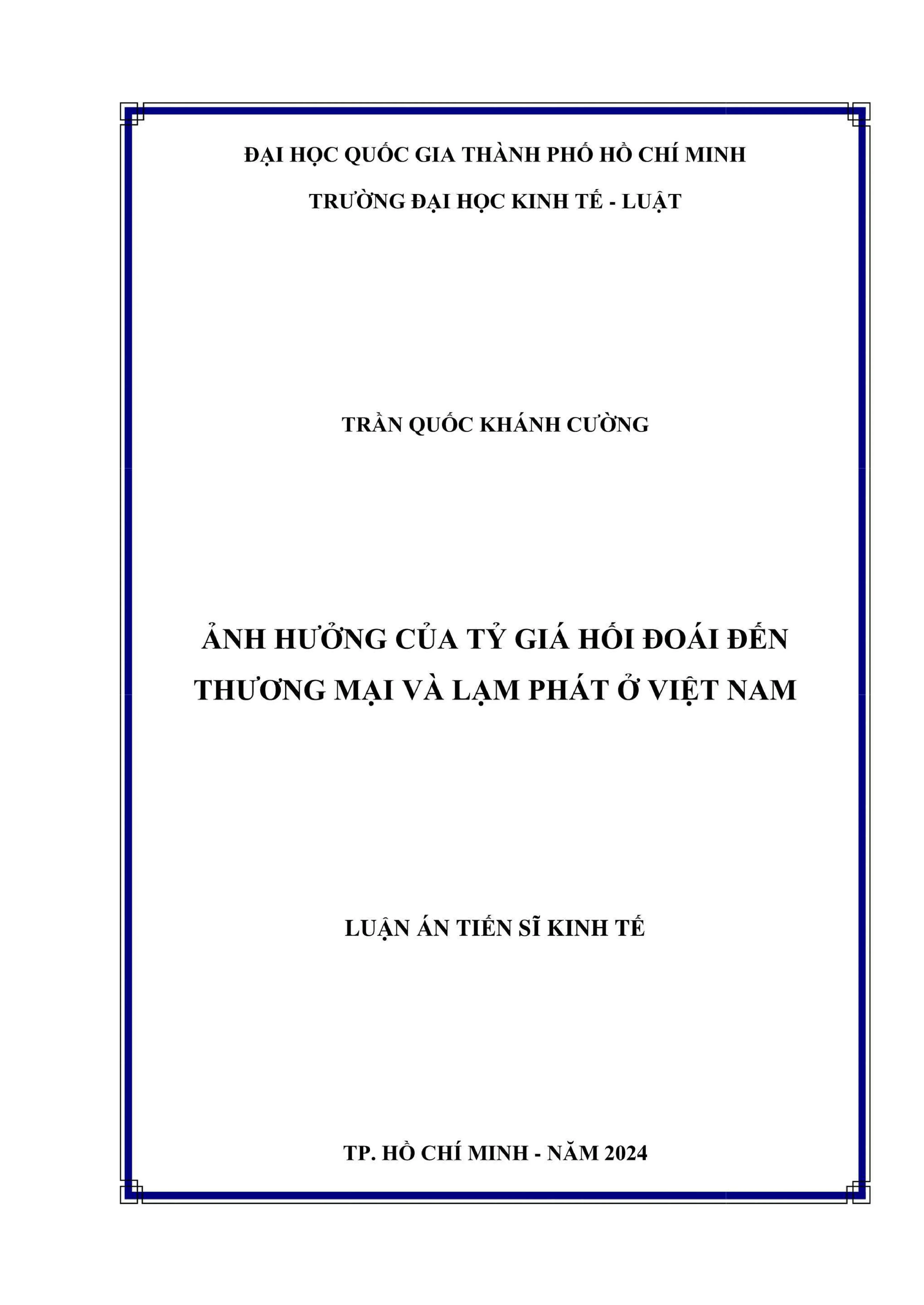 Ảnh hưởng tỷ giá hối đoái đến thương mại và lạm phát Việt Nam