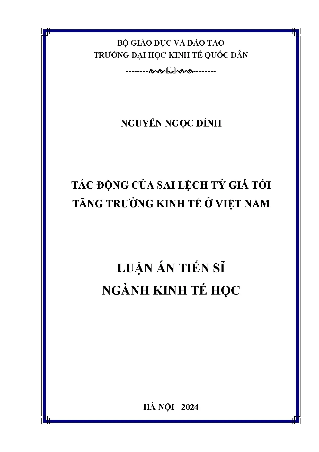 Sai lệch tỷ giá và tăng trưởng kinh tế Việt Nam