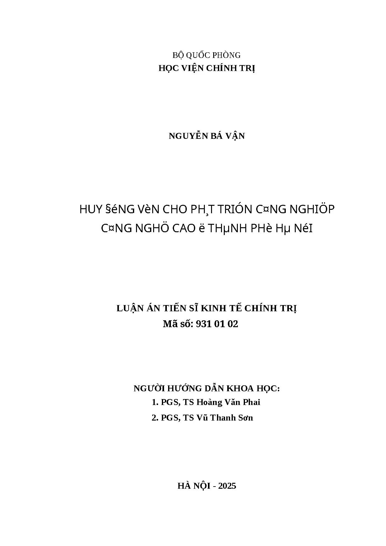 1 Luận Án.doc