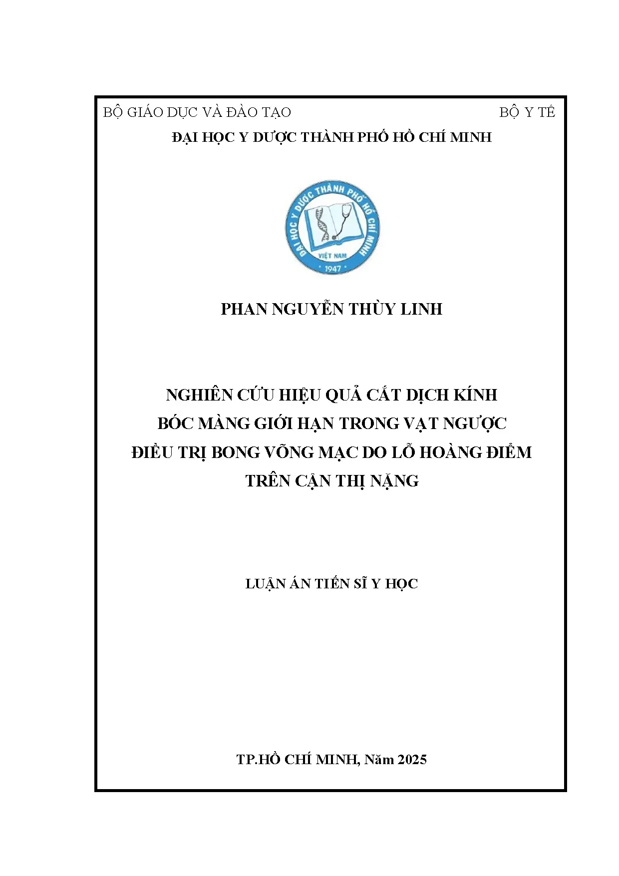 Cắt dịch kính bóc màng giới hạn trong vạt ngược