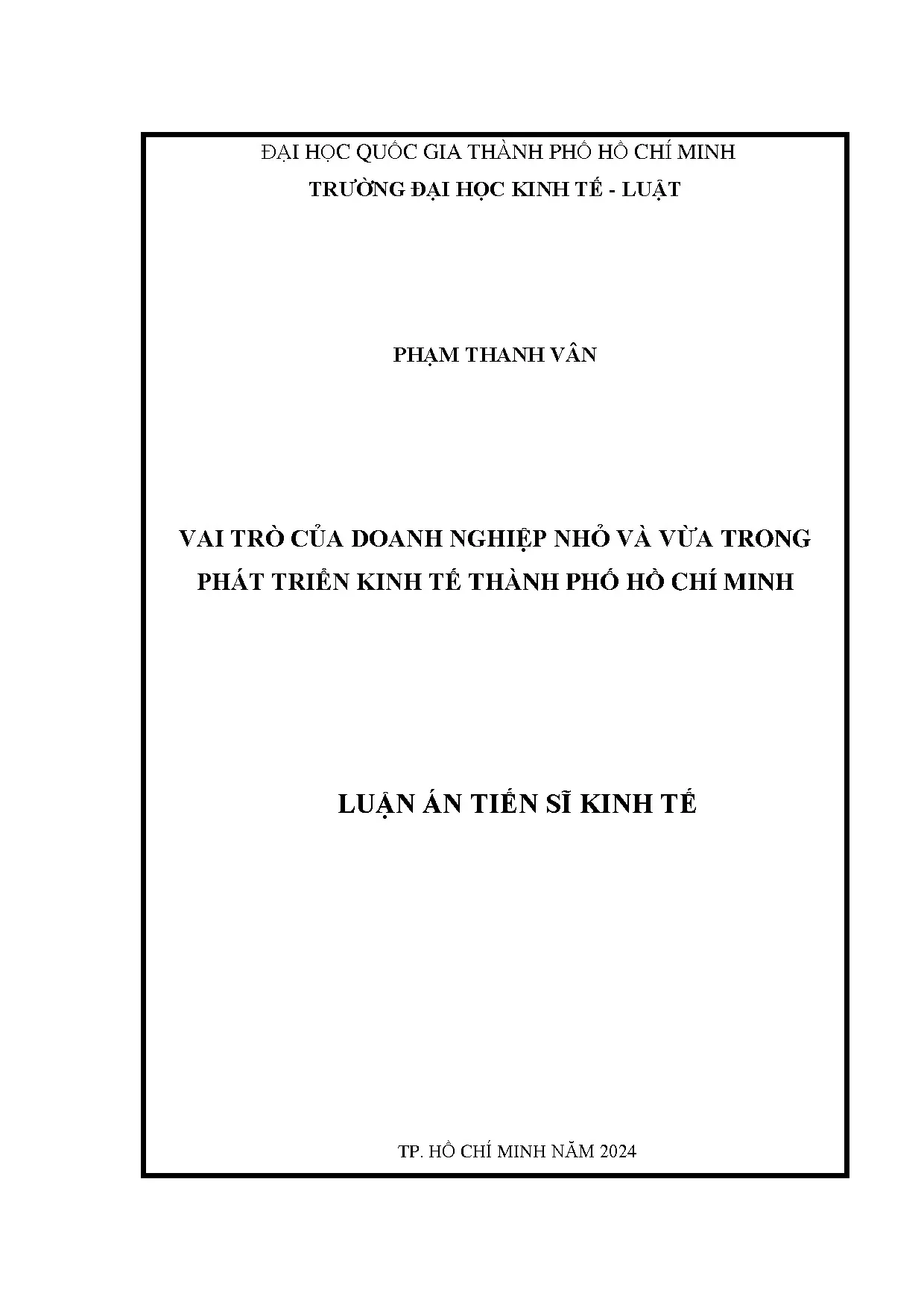 Vai trò doanh nghiệp nhỏ vừa trong phát triển kinh tế TP HCM