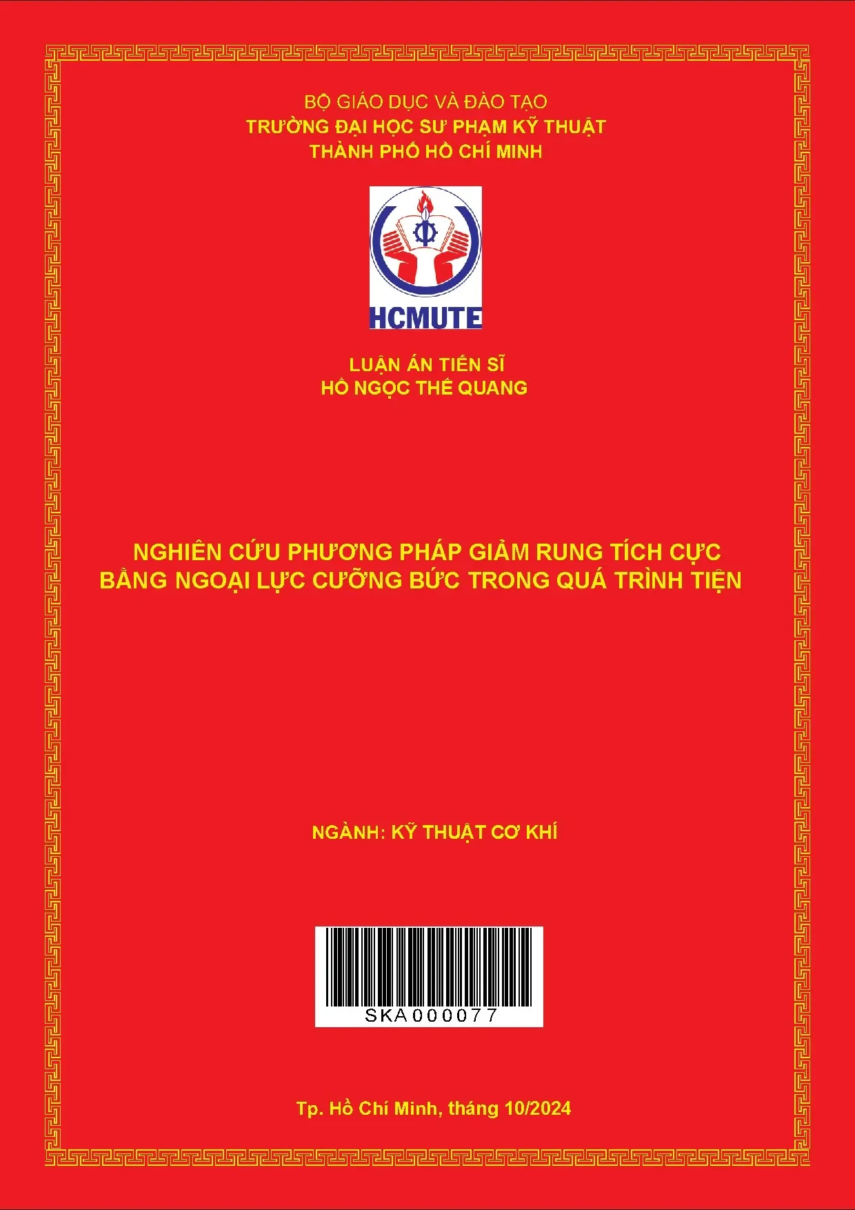 Giảm rung tích cực bằng ngoại lực trong gia công tiện