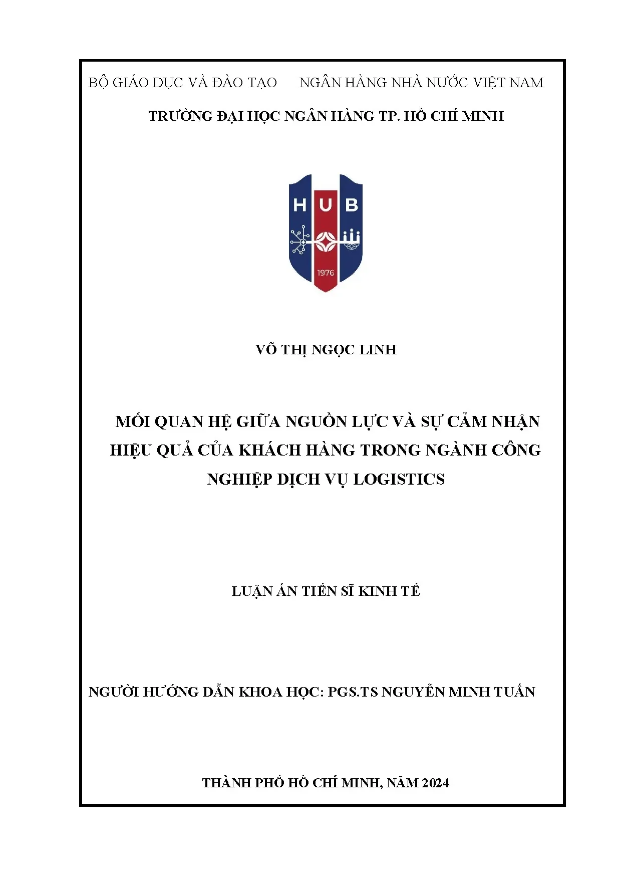 Nguồn lực và cảm nhận hiệu quả khách hàng logistics