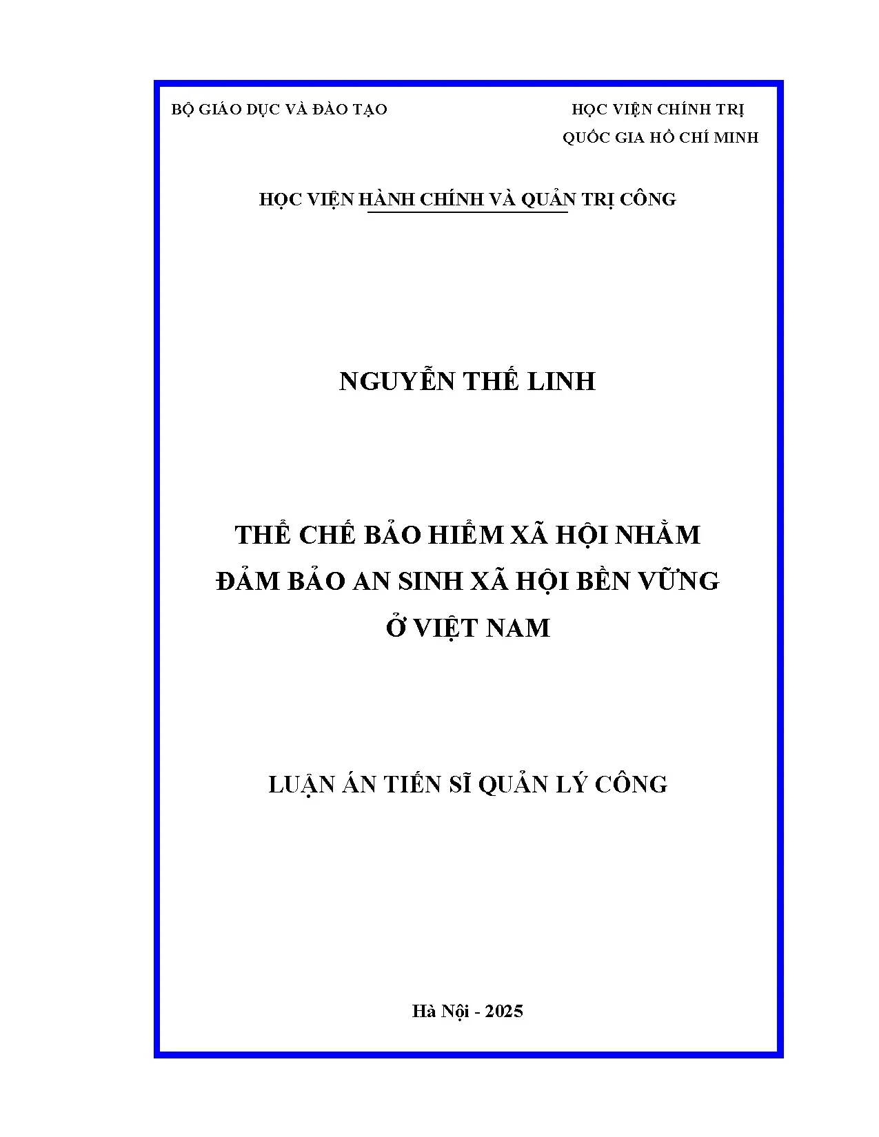 Thể chế bảo hiểm xã hội đảm bảo an sinh xã hội bền vững