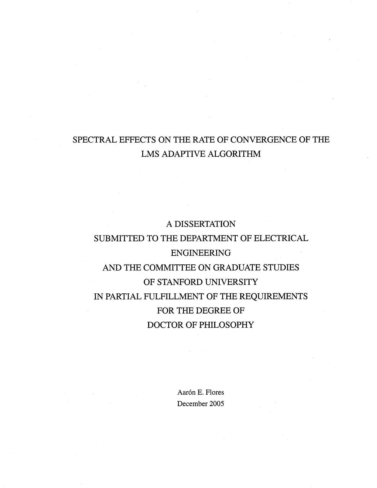 LMS adaptive algorithm: Spectral effects trên tốc độ hội tụ