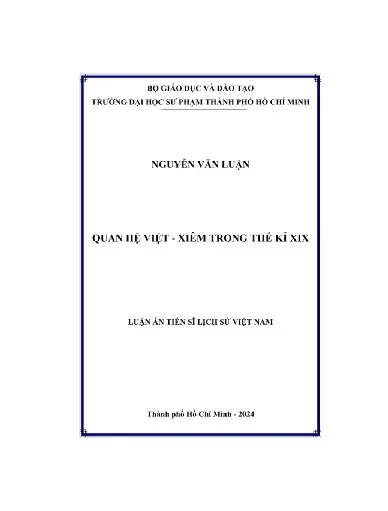 Quan hệ việt xiêm trong thế kỉ xix