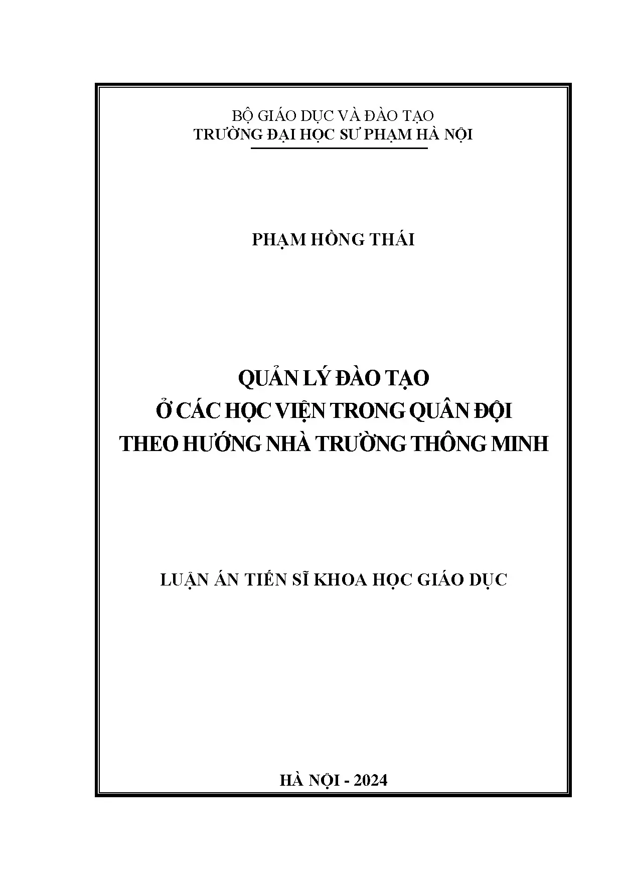 Quản lý đào tạo học viện quân đội - Nhà trường thông minh