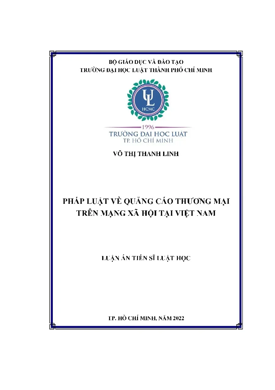 Pháp luật về quảng cáo thương mại trên mạng xã hội tại việt nam
