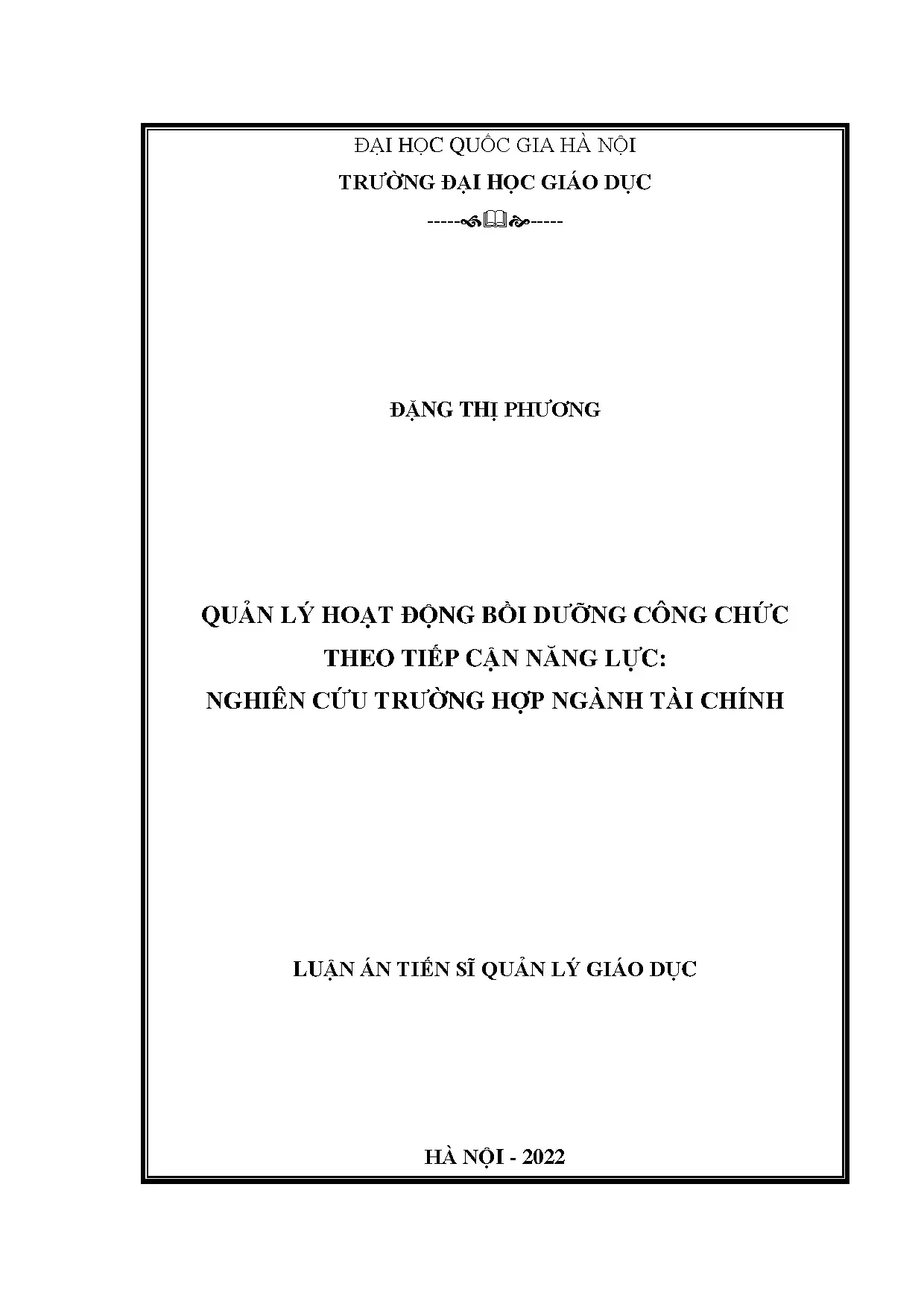 Quản lý bồi dưỡng công chức theo tiếp cận năng lực ngành Tài chính