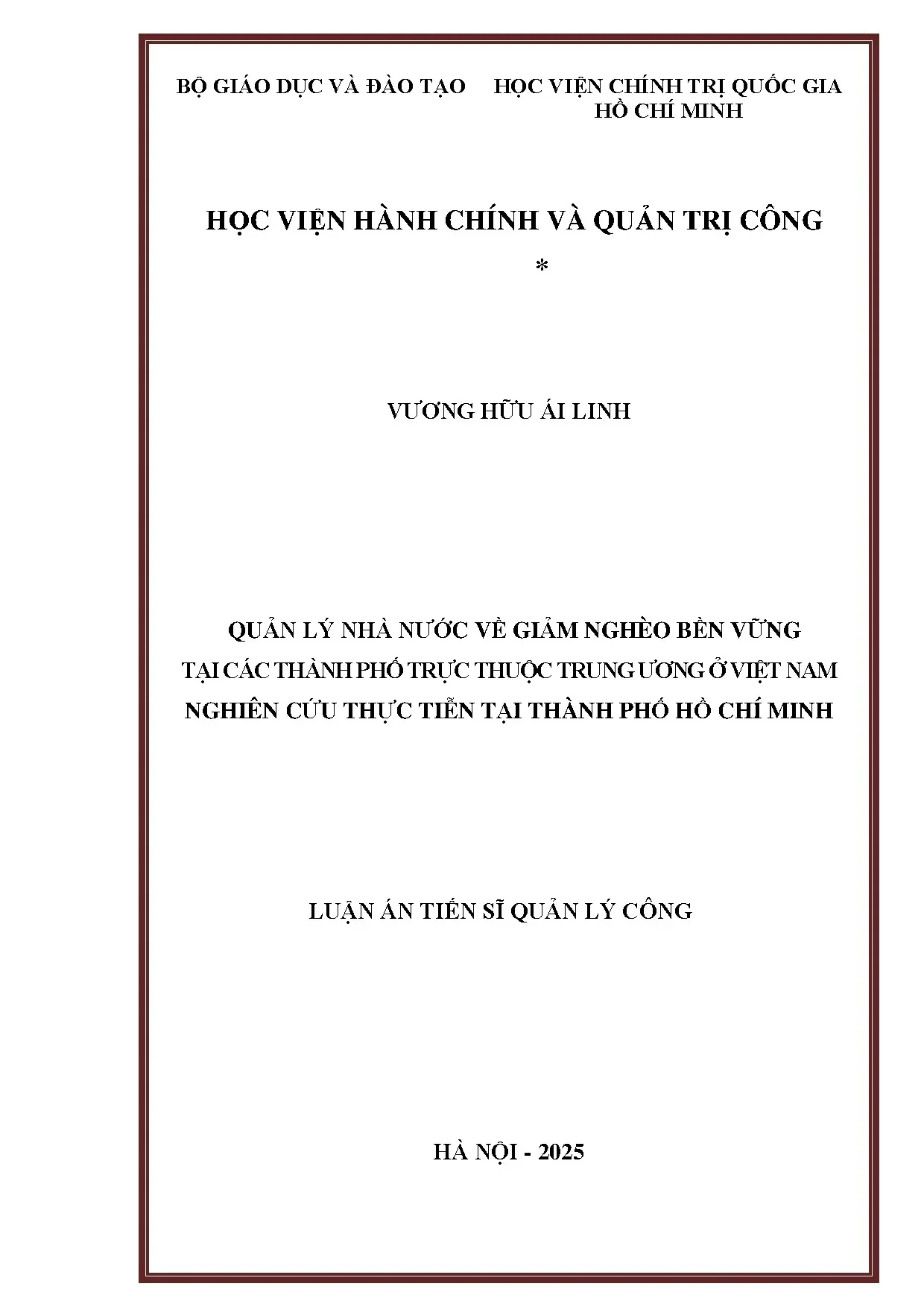 Quản lý nhà nước về giảm nghèo bền vững đô thị