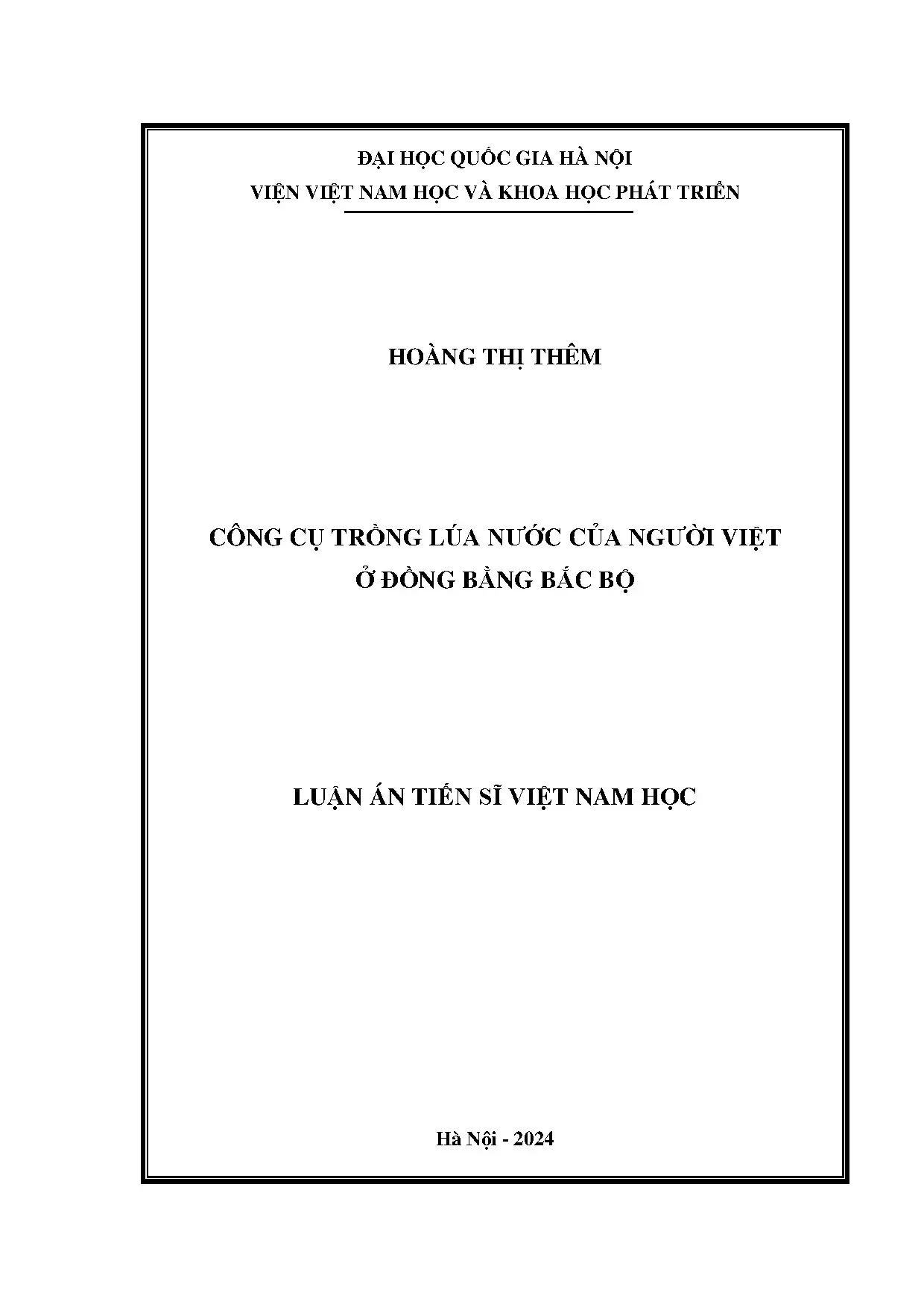 Công cụ trồng lúa nước người Việt đồng bằng Bắc Bộ