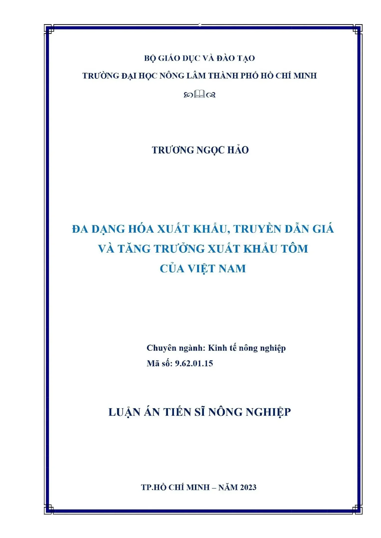Đa dạng hóa xuất khẩu và tăng trưởng xuất khẩu tôm Việt Nam