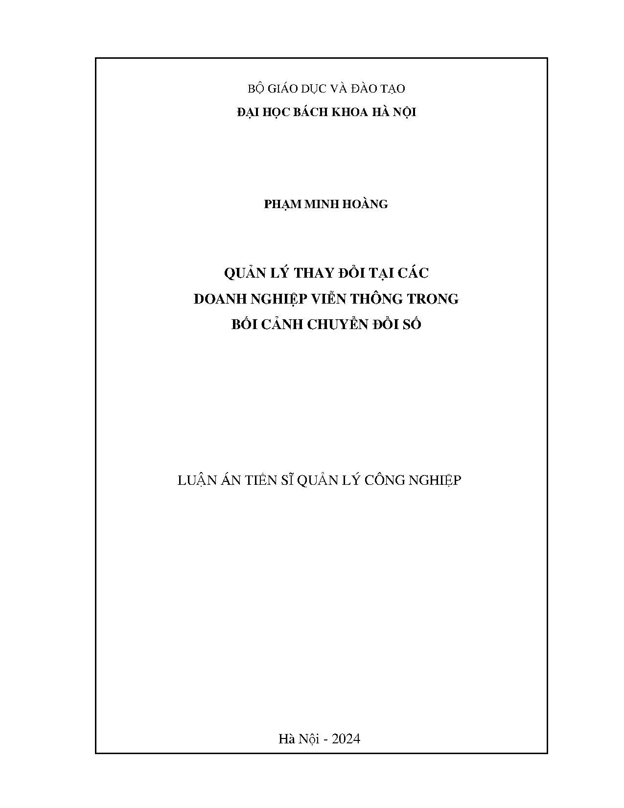 Quản lý thay đổi doanh nghiệp viễn thông chuyển đổi số