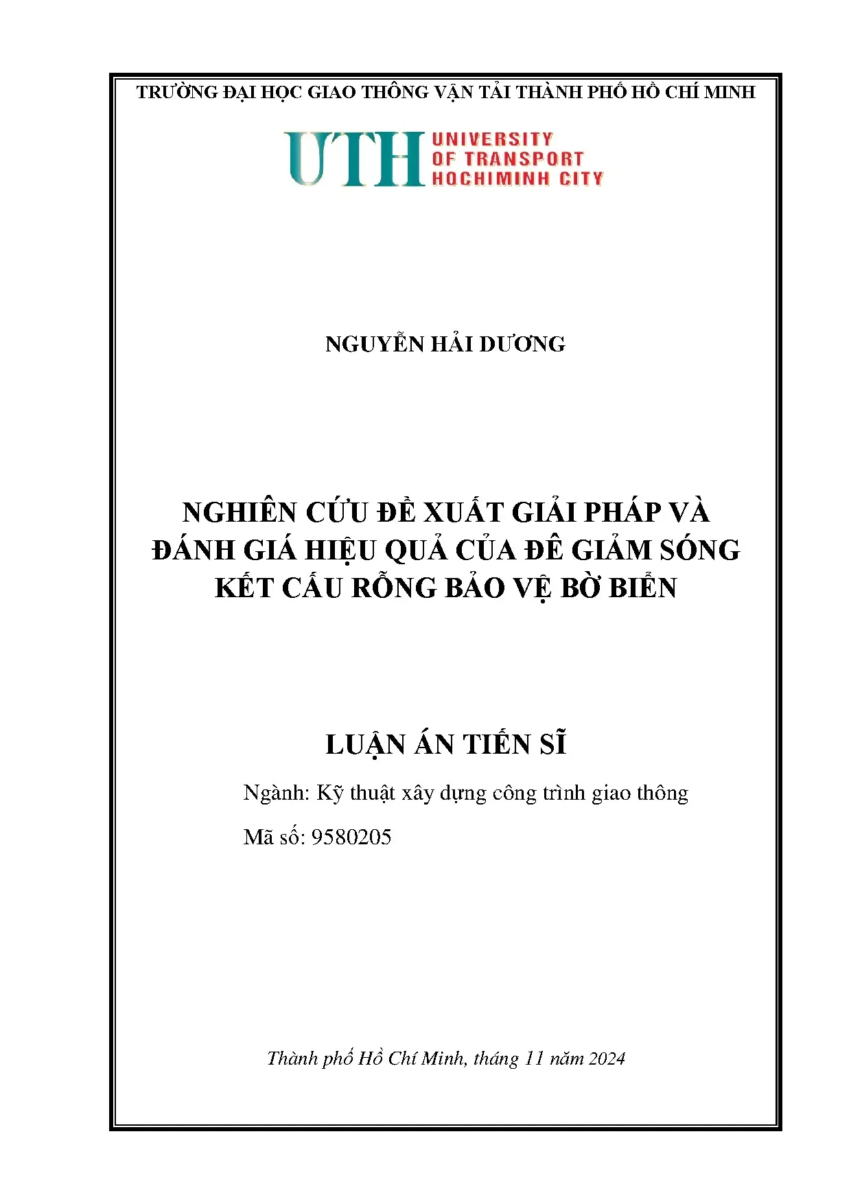 Đê giảm sóng kết cấu rỗng bảo vệ bờ biển Cửu Long
