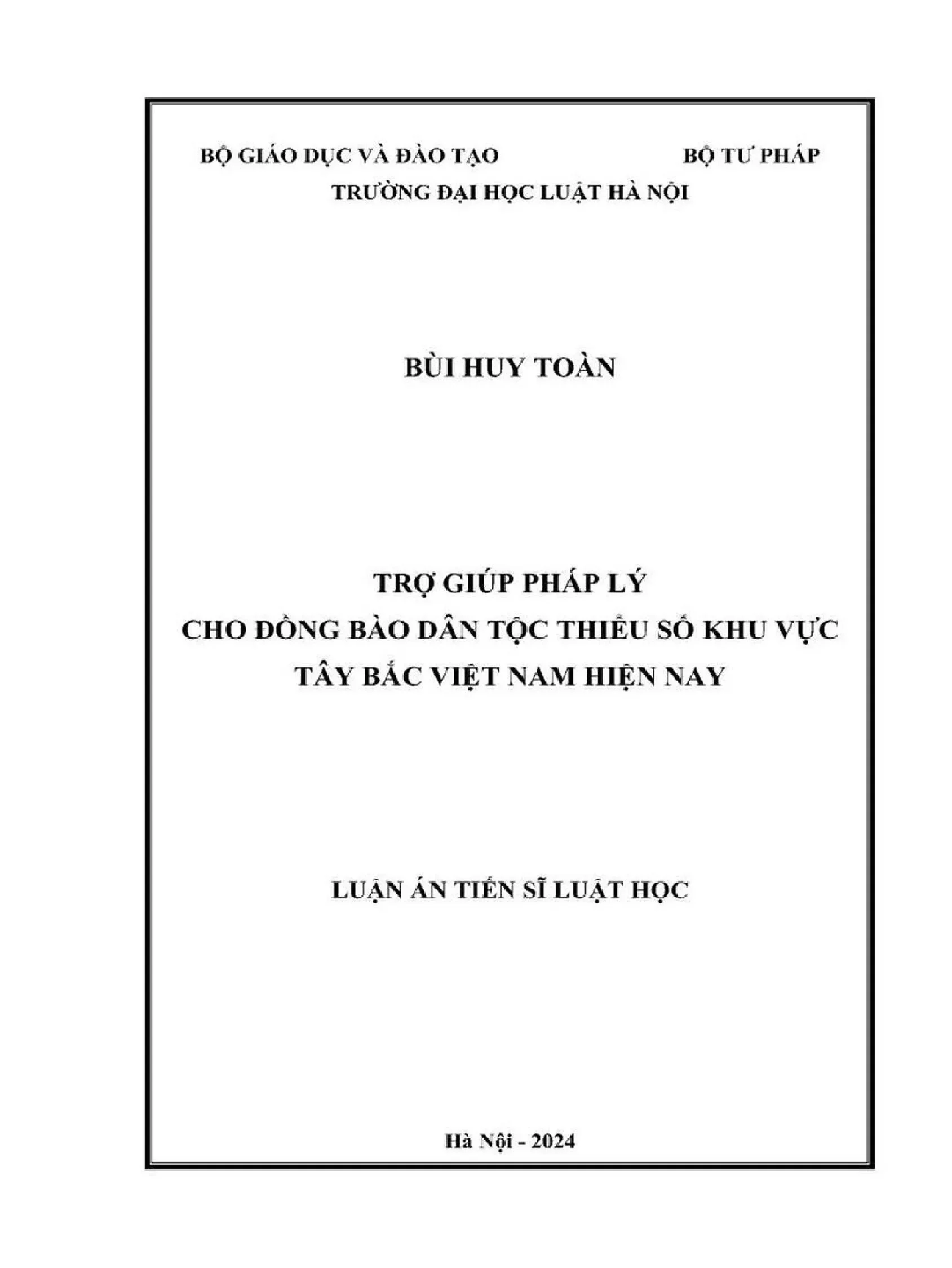 Trợ giúp pháp lý cho dân tộc thiểu số khu vực Tây Bắc Việt Nam
