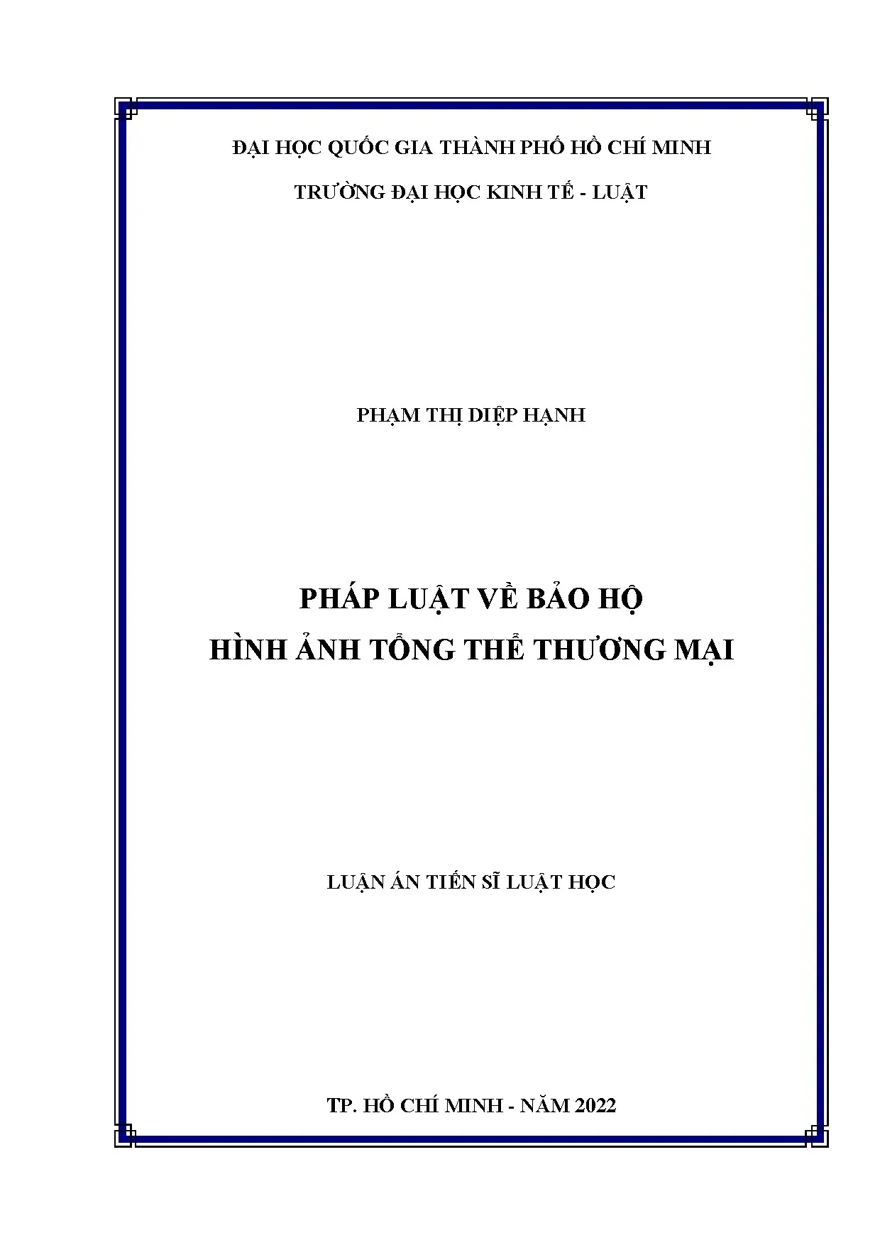 Pháp luật bảo hộ hình ảnh tổng thể thương mại