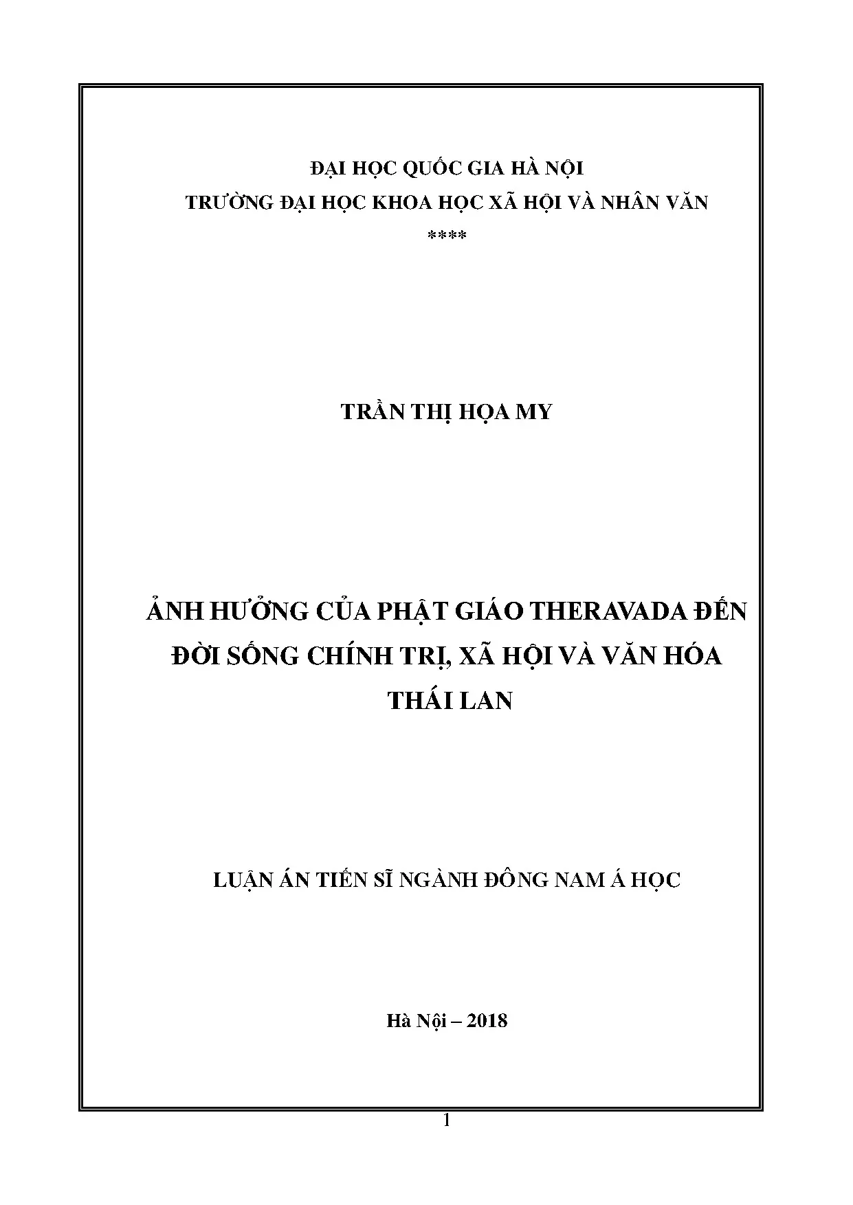 Ảnh hưởng Phật giáo Theravada đến chính trị xã hội Thái Lan