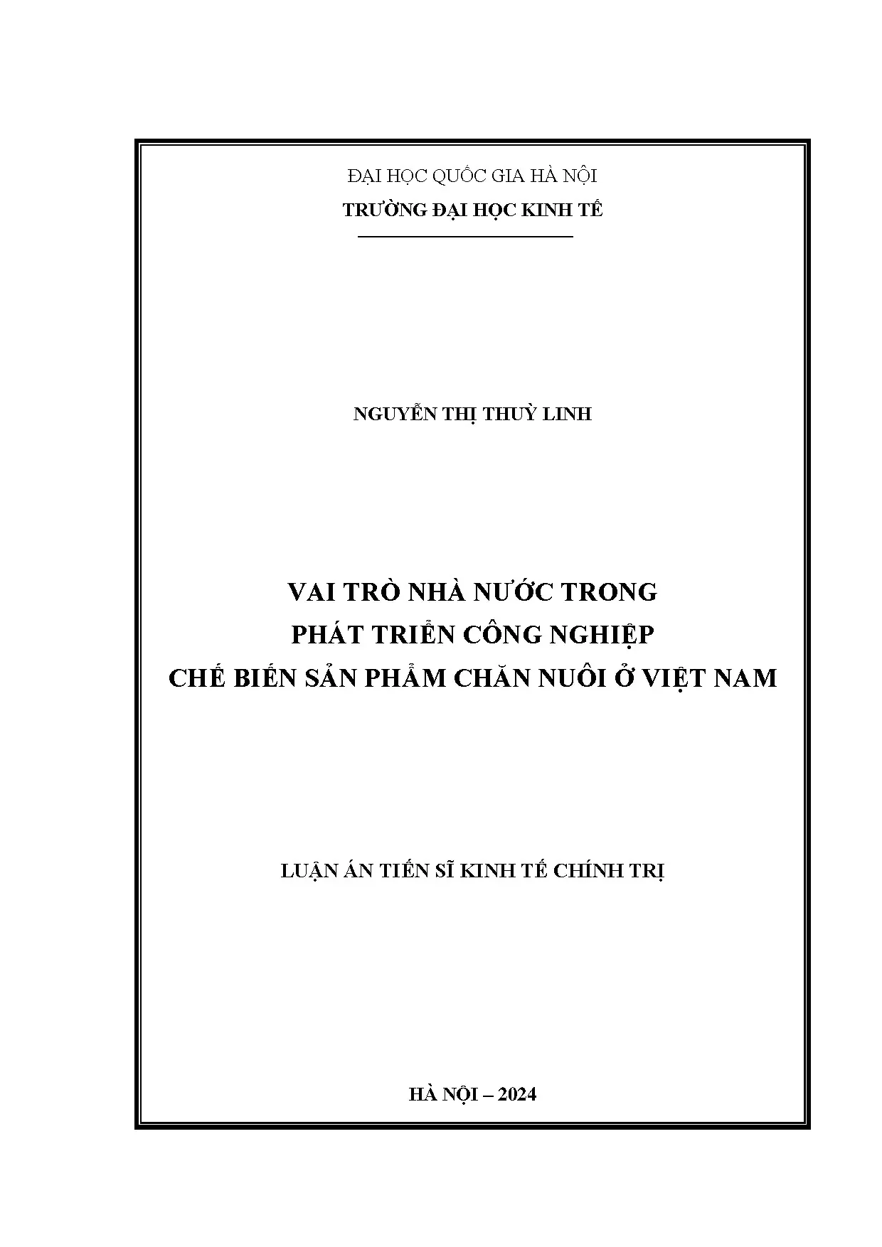 Vai trò nhà nước trong phát triển công nghiệp chế biến chăn nuôi