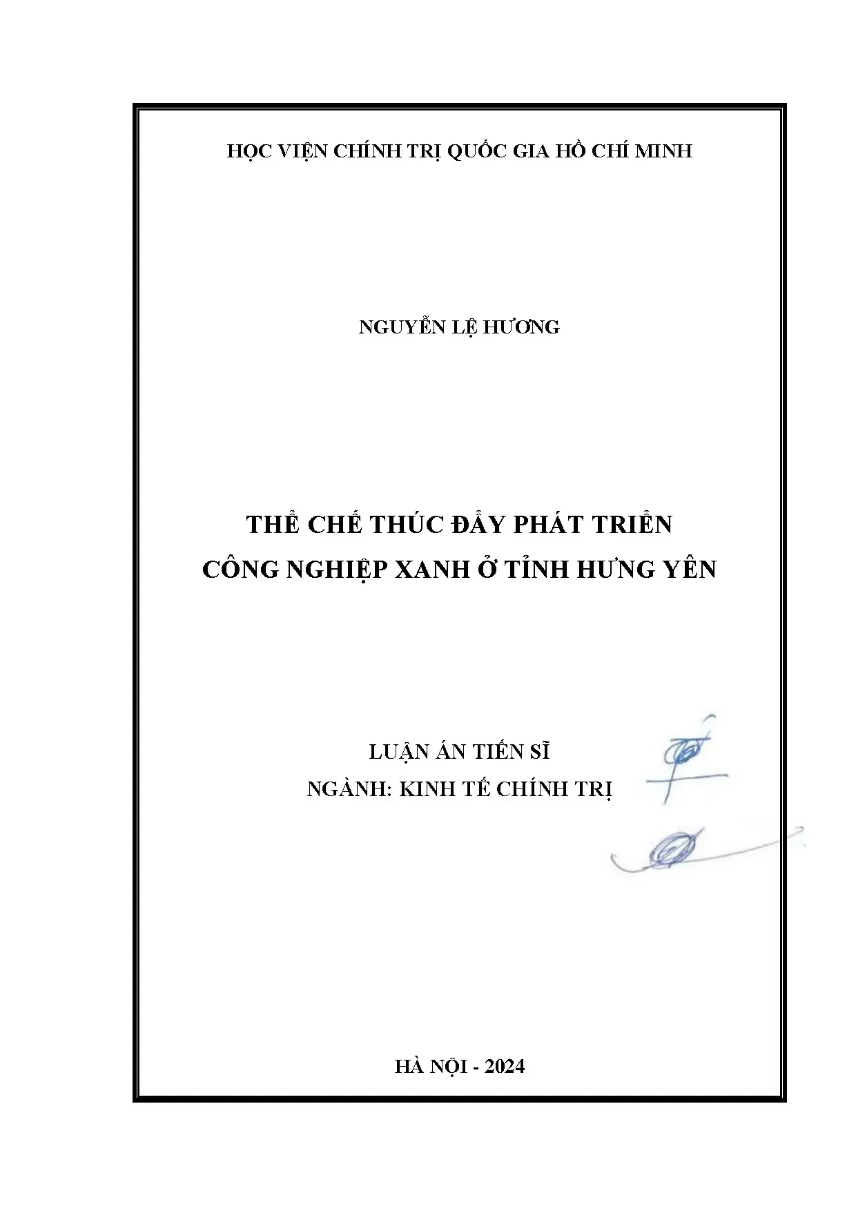 Thể chế thúc đẩy phát triển công nghiệp xanh Hưng Yên