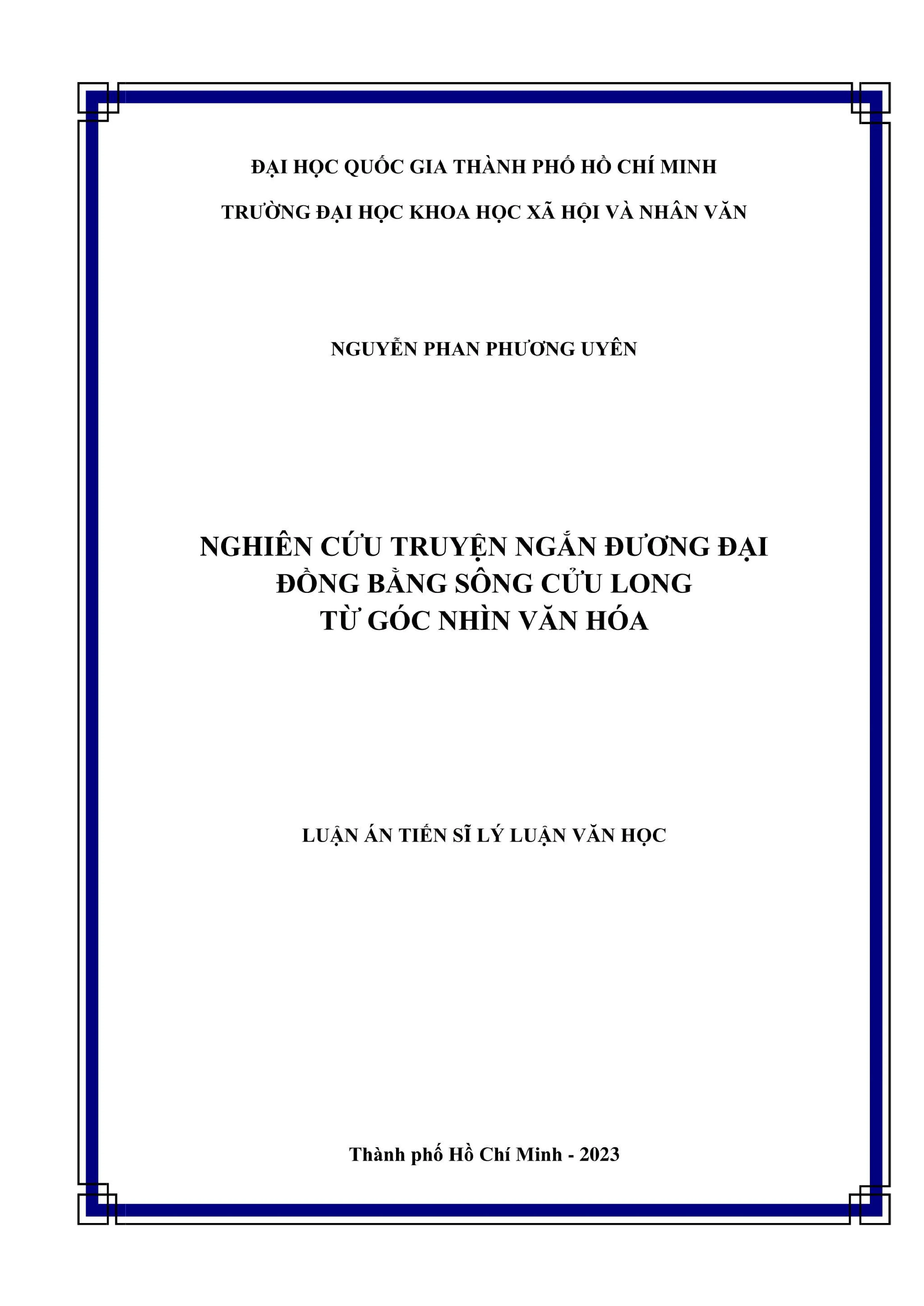 Truyện ngắn đương đại Đồng bằng sông Cửu Long - Phân tích văn hóa