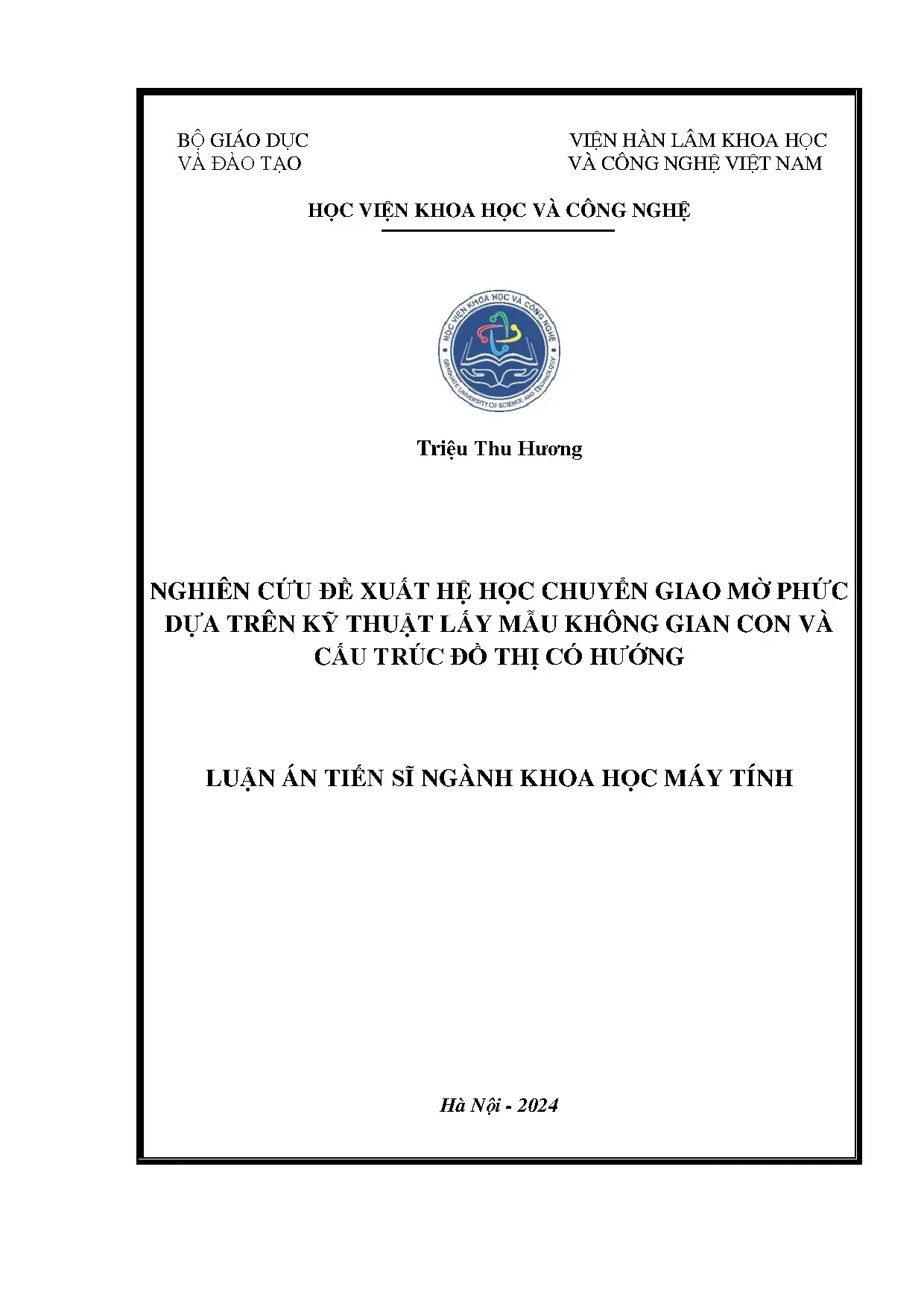 Hệ học chuyển giao mờ phức dựa trên lấy mẫu không gian con