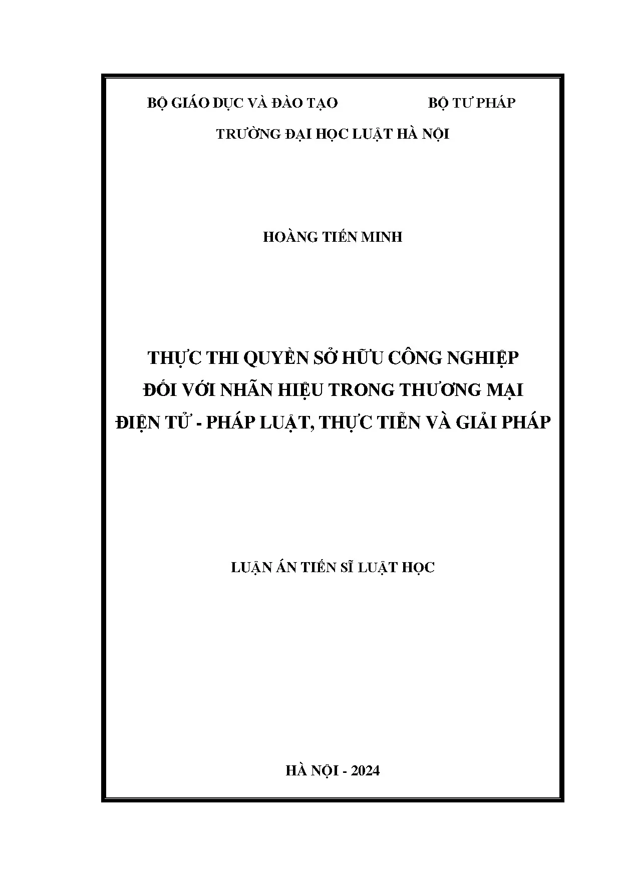 Thực thi quyền sở hữu công nghiệp nhãn hiệu thương mại điện tử