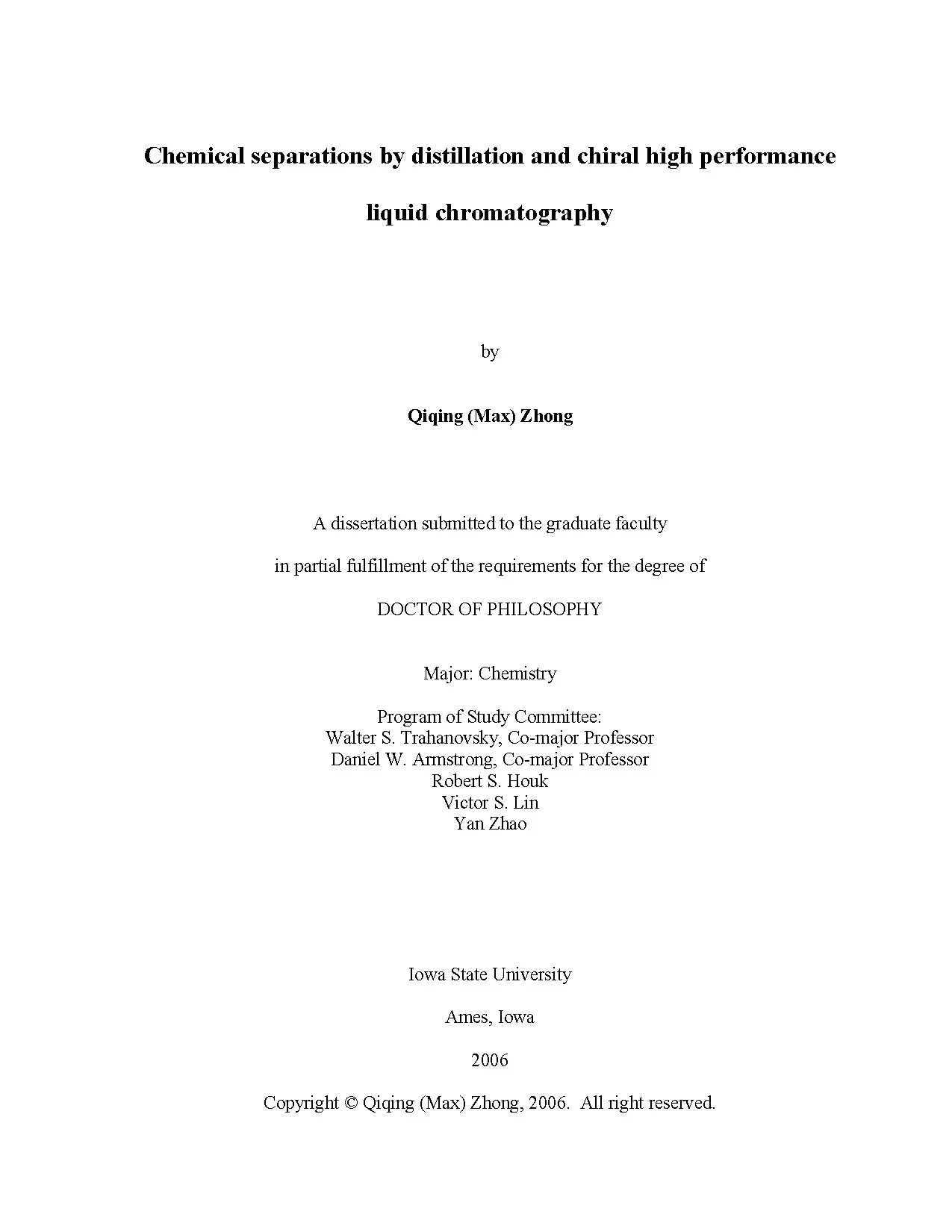 Tách chiết hóa học bằng chưng cất và sắc ký lỏng chiral