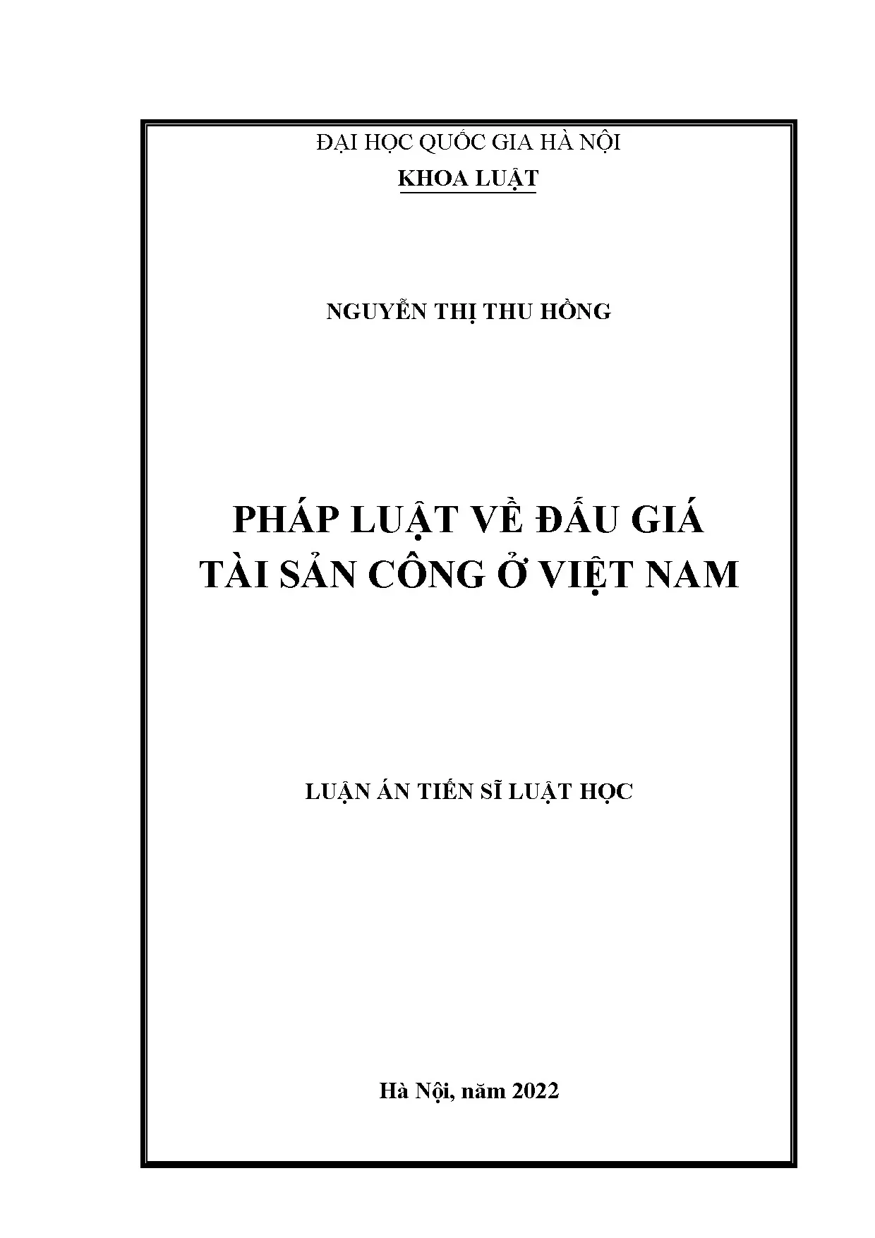 Hoàn thiện pháp luật đấu giá tài sản công ở Việt Nam
