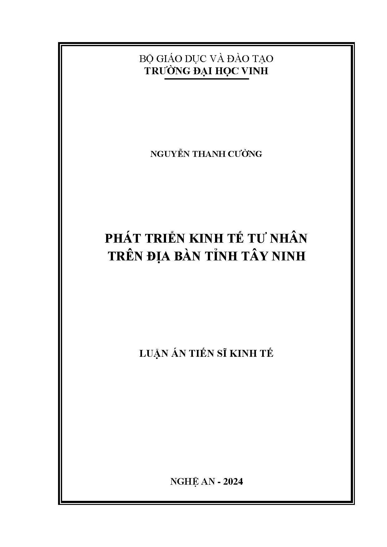 Phát triển Kinh tế Tư nhân Tỉnh Tây Ninh: Thực trạng & Giải pháp