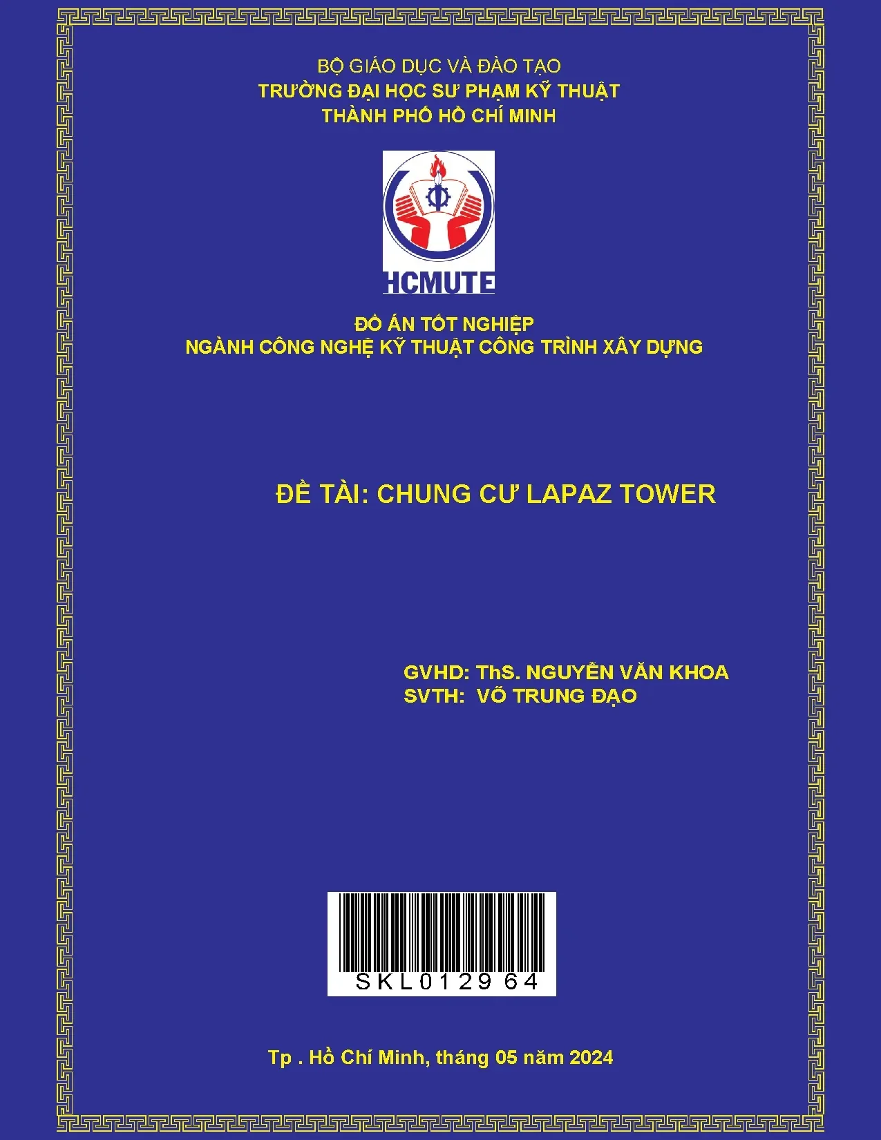 Thiết kế, xây dựng Chung cư Lapaz Tower - Đồ án tốt nghiệp