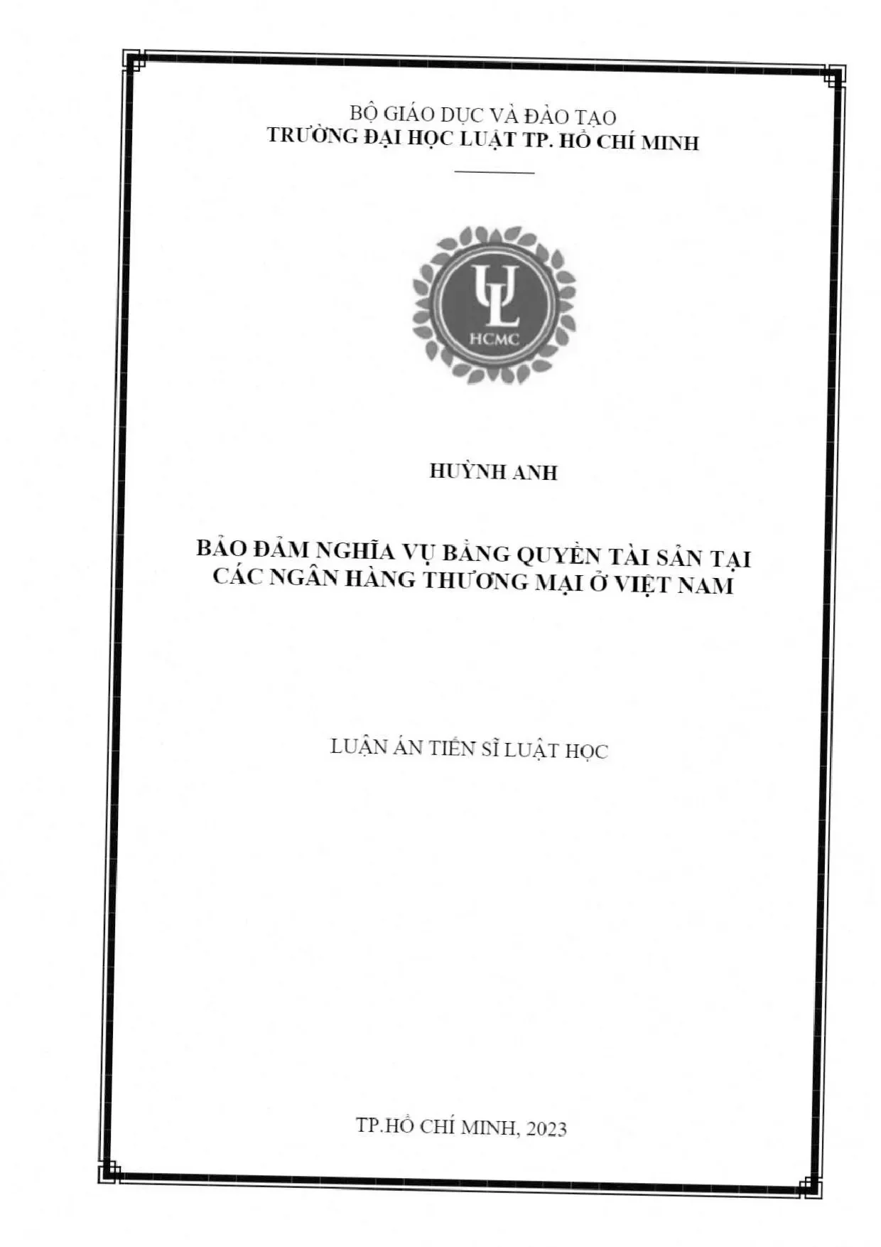 Bảo đảm nghĩa vụ bằng quyền tài sản tại các ngân hàng thương
