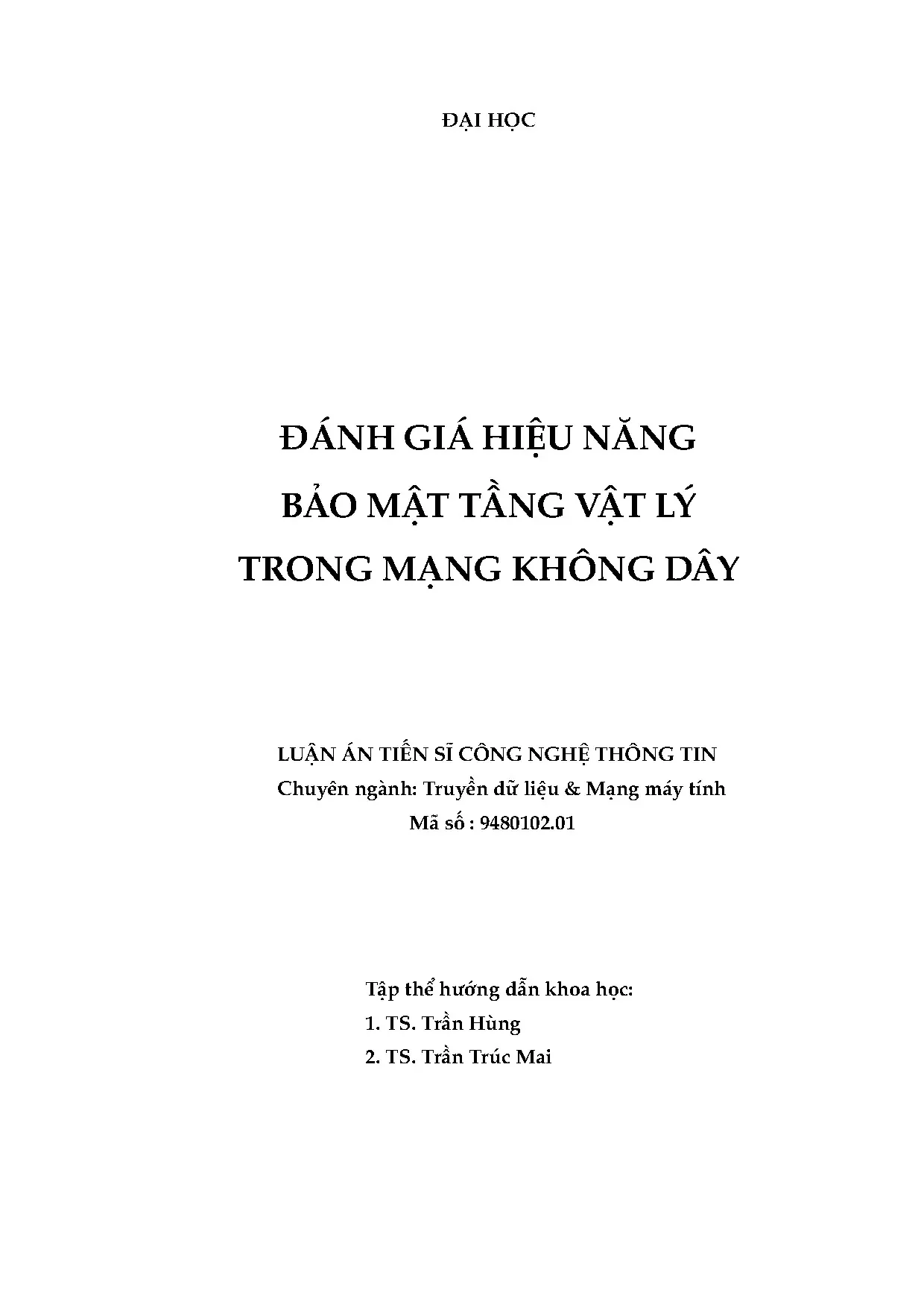 Nâng cao hiệu năng bảo mật tầng vật lý mạng vô tuyến nhận thức