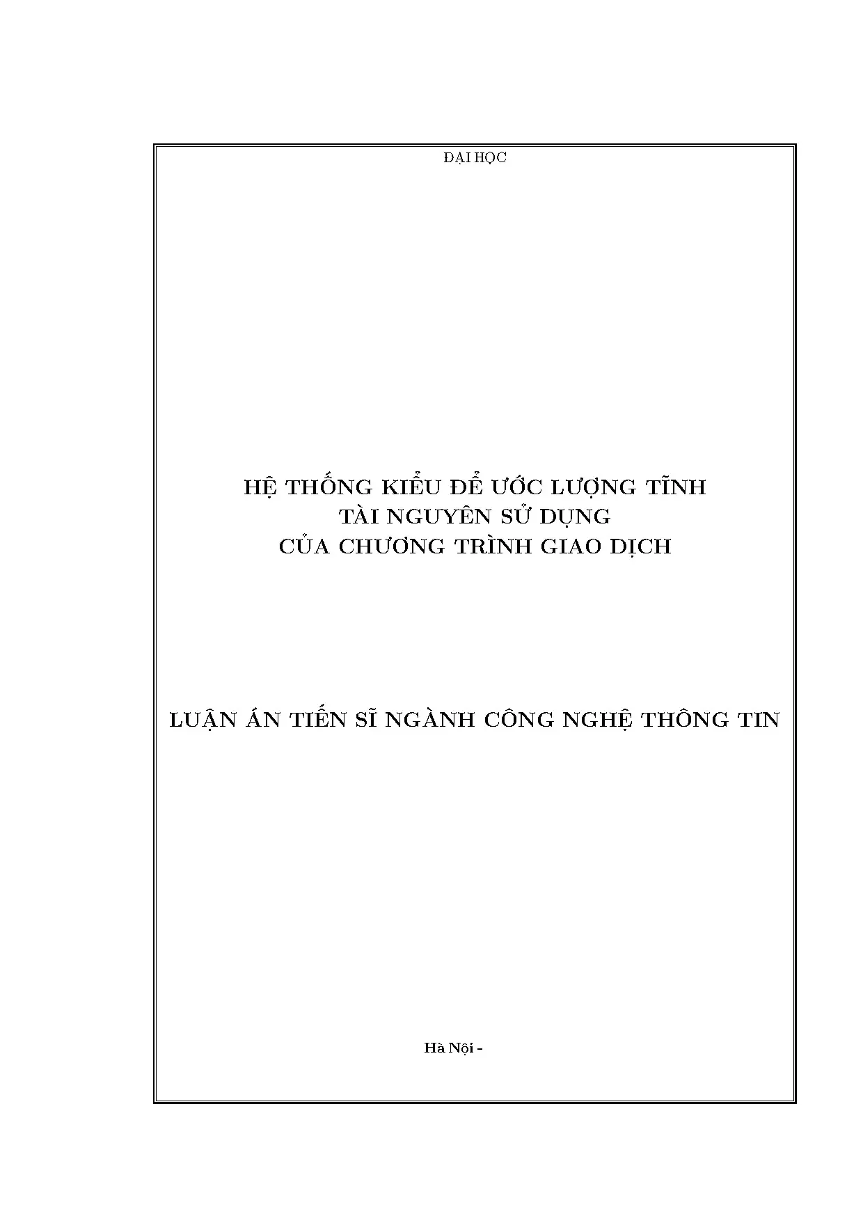 Hệ thống kiểu ước lượng tĩnh tài nguyên chương trình STM