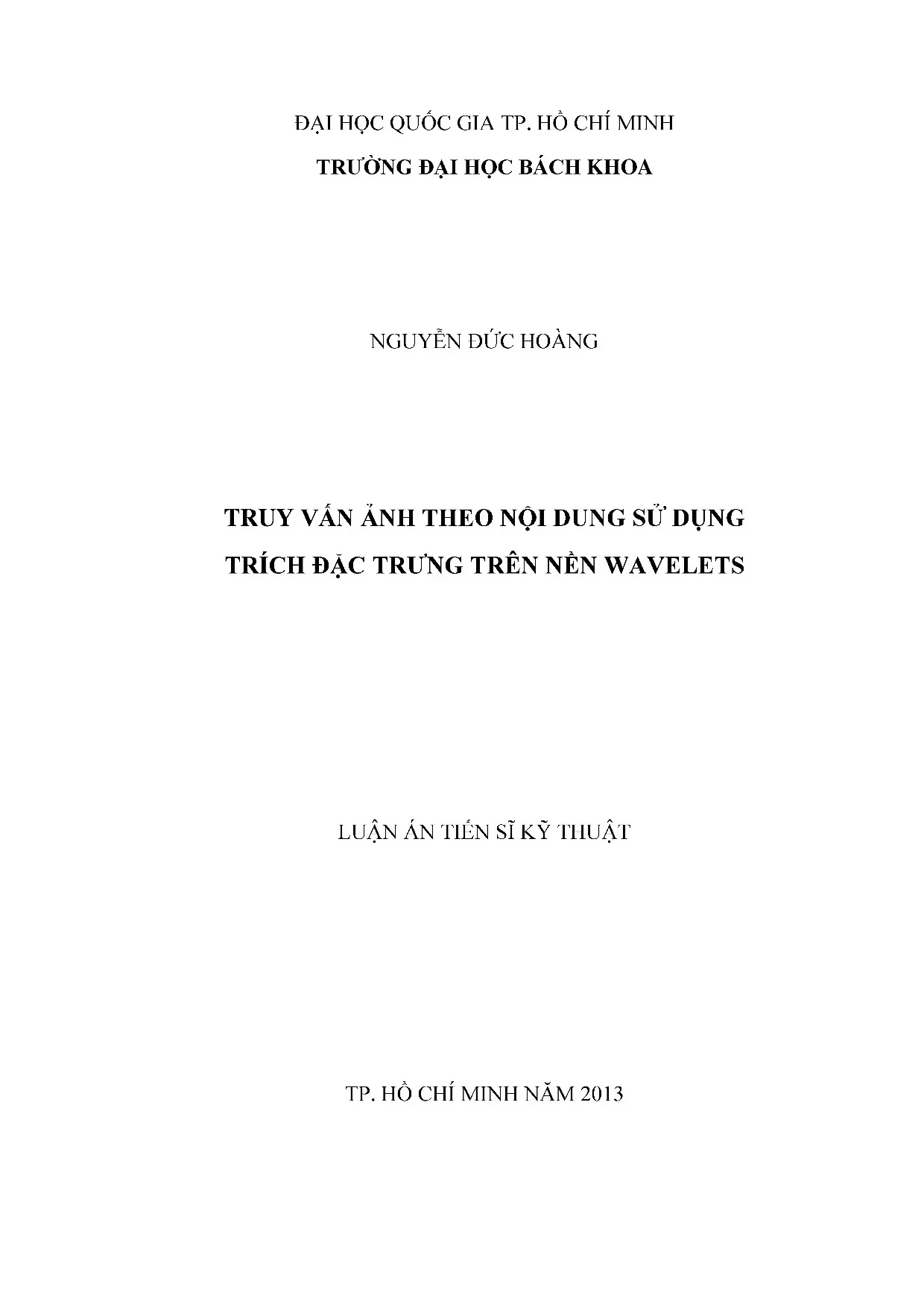 Truy vấn ảnh nội dung: Wavelets và trích đặc trưng kỹ thuật điện tử