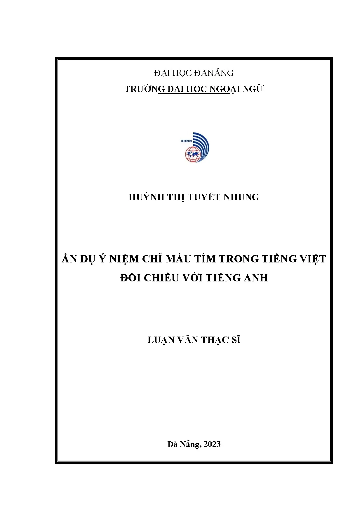 Ẩn dụ ý niệm màu tím: Đối chiếu tiếng Việt và tiếng Anh