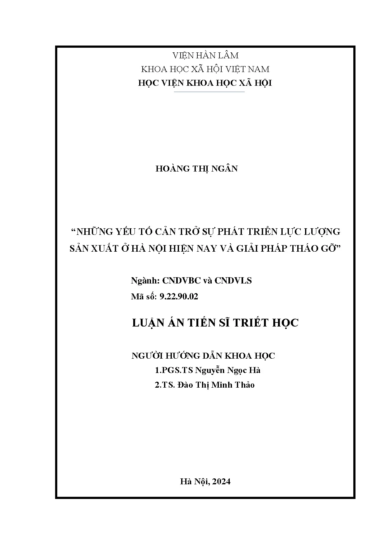 Yếu tố cản trở phát triển lực lượng sản xuất Hà Nội và giải pháp